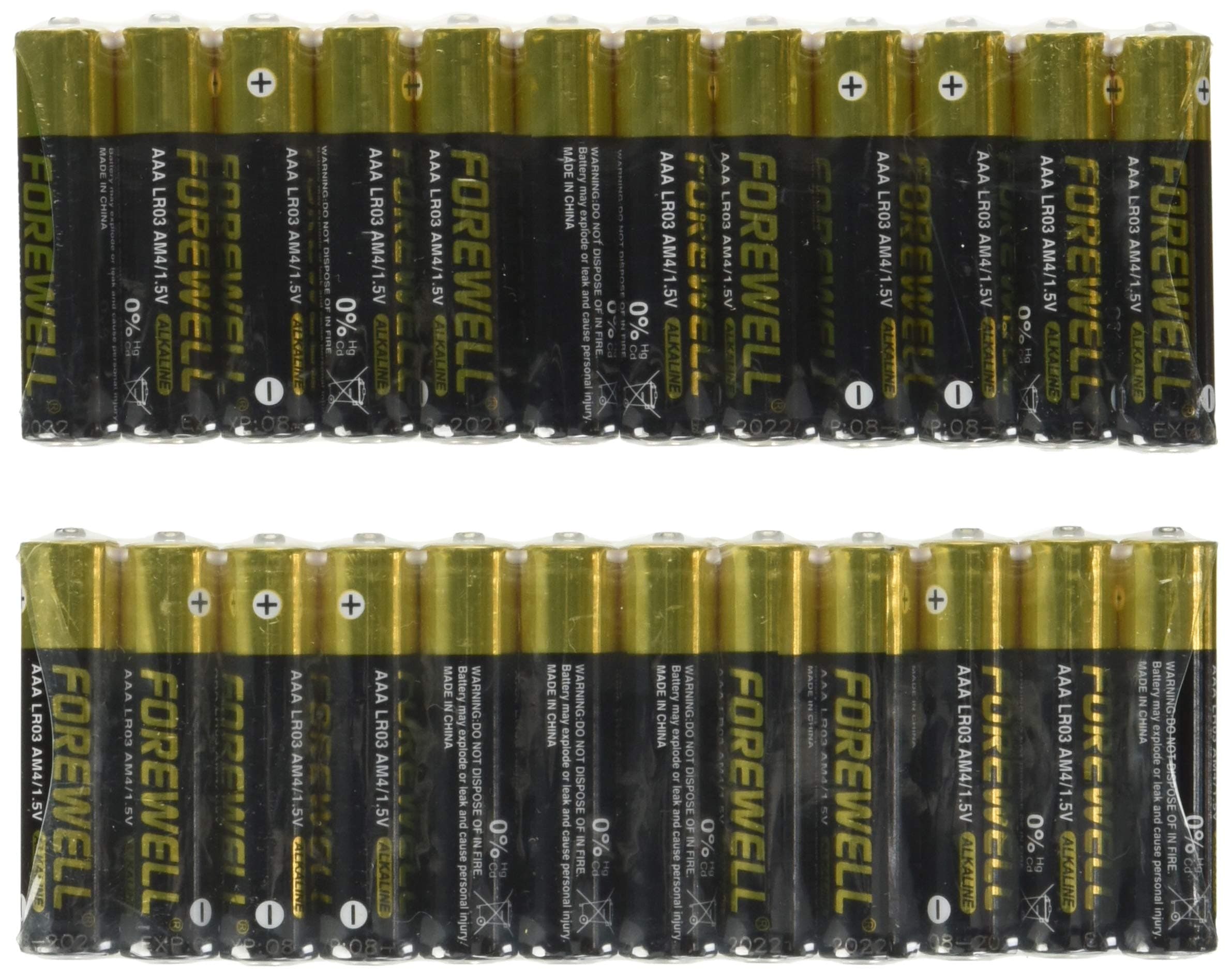 AAA True HighPower LargeCapacity Alkaline Long Lasting Batteries, Very Suitable for High-Power Electrical Appliances, (LR03 AM4 1.5V1200mAH), 24Pack (12Pack Type) Welcome to Test.