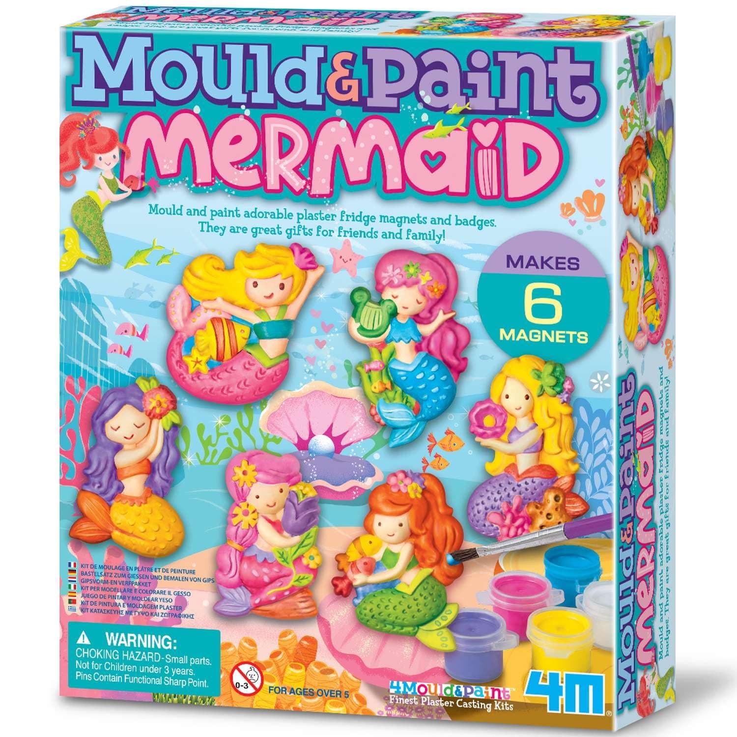 4M Mould Paint Glitter Mermaid, Multi-Colour, Assorted