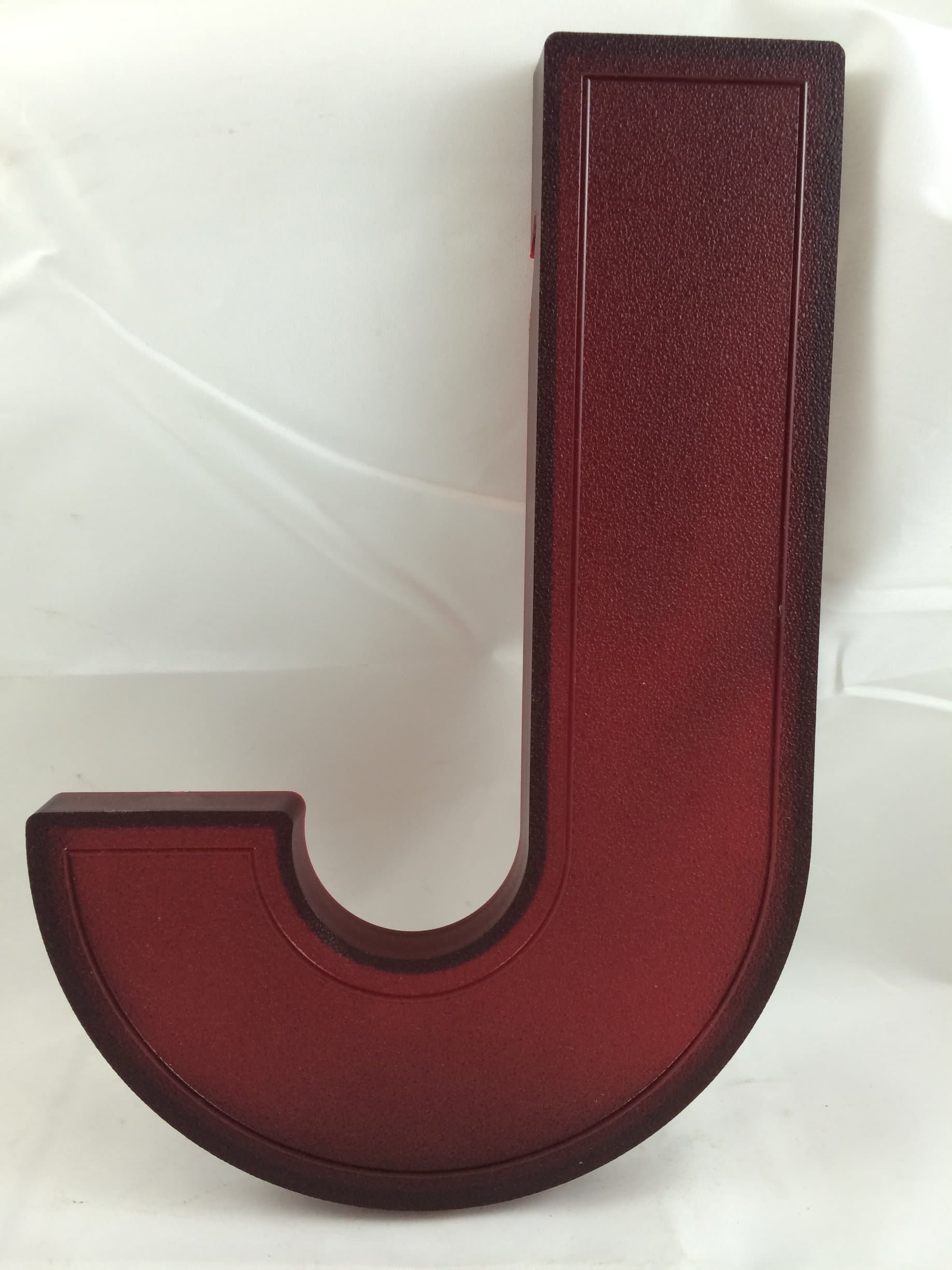 Big Red 10 Inch Tall Letters-J