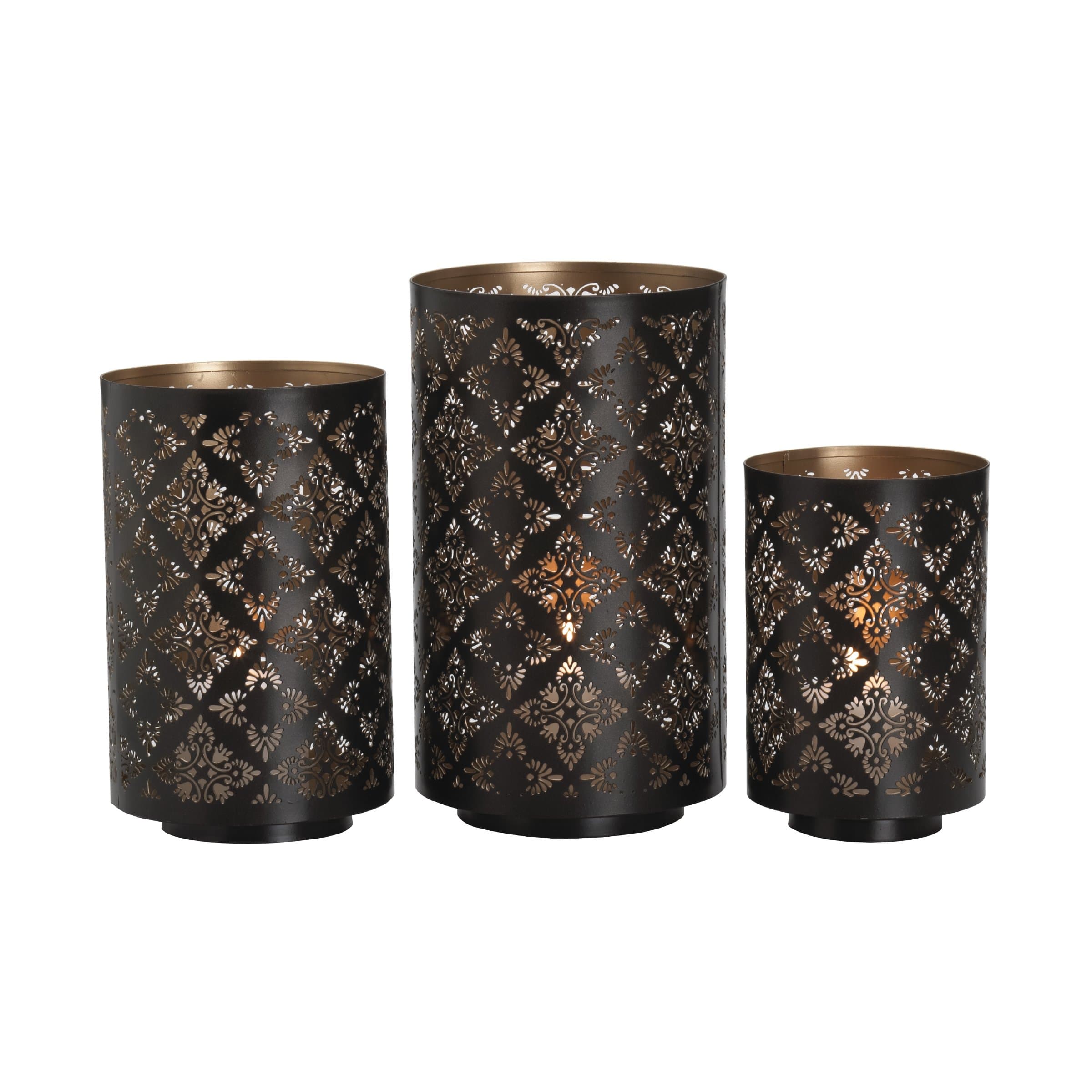 Studio Nova Square Metal Luminaries, Set of 3