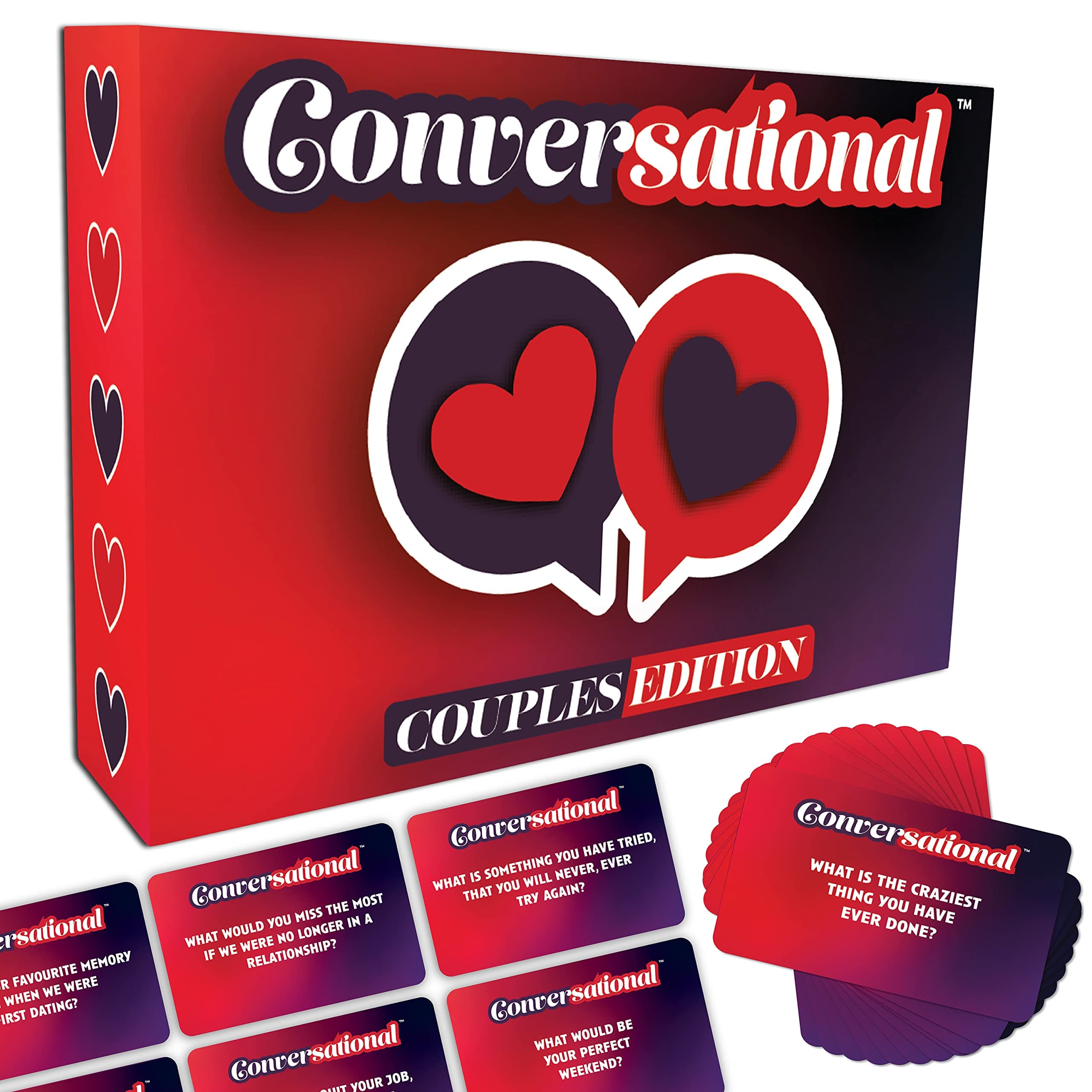Taylise CONVERSATIONAL Couples Edition – 108 Conversation Starters for Him, Her, Anniversary, Boyfriend, Girlfriend, Husband, Wife Love Present, Valentines Day Gift, Stocking Filler