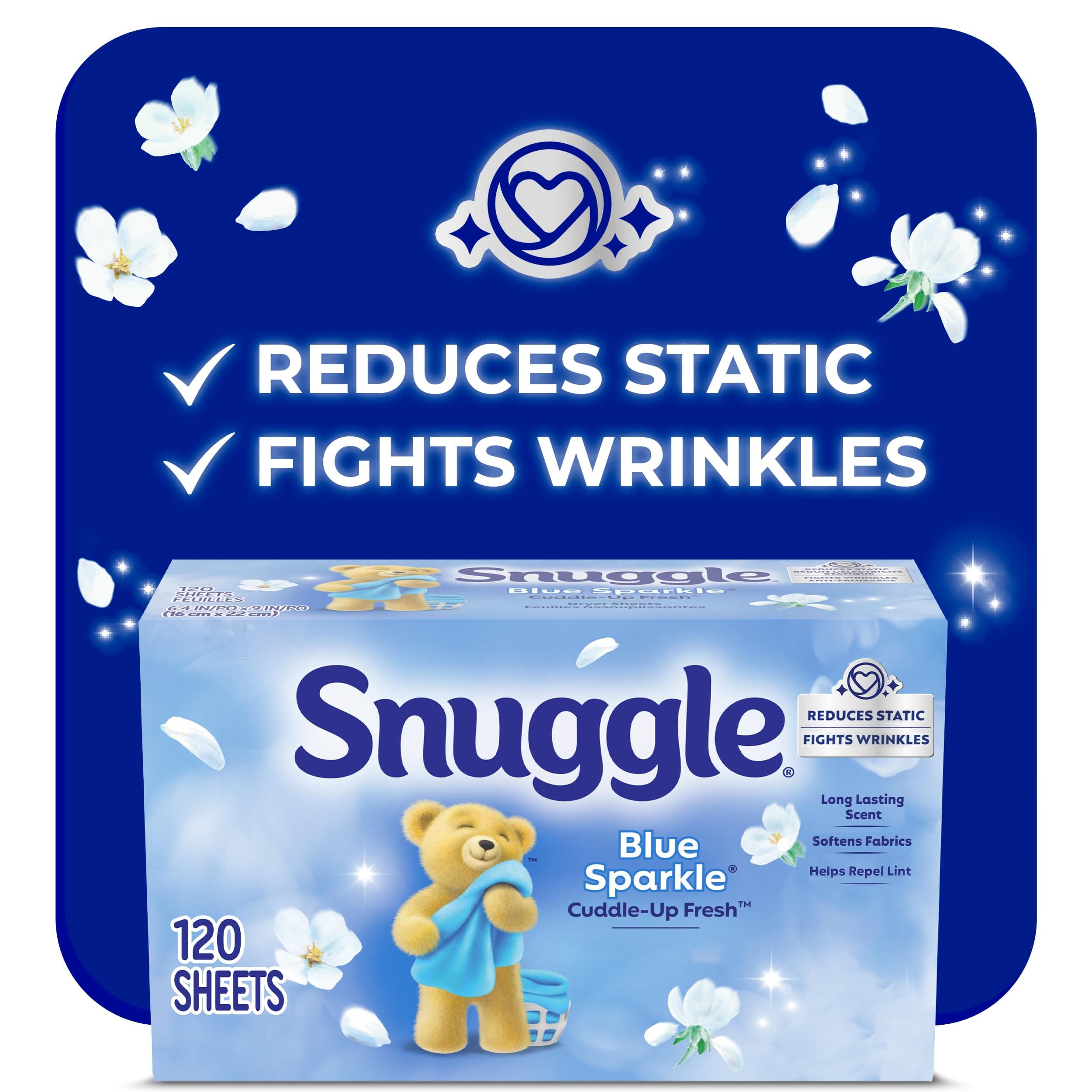 Snuggle Blue Sparkle Dryer Sheets