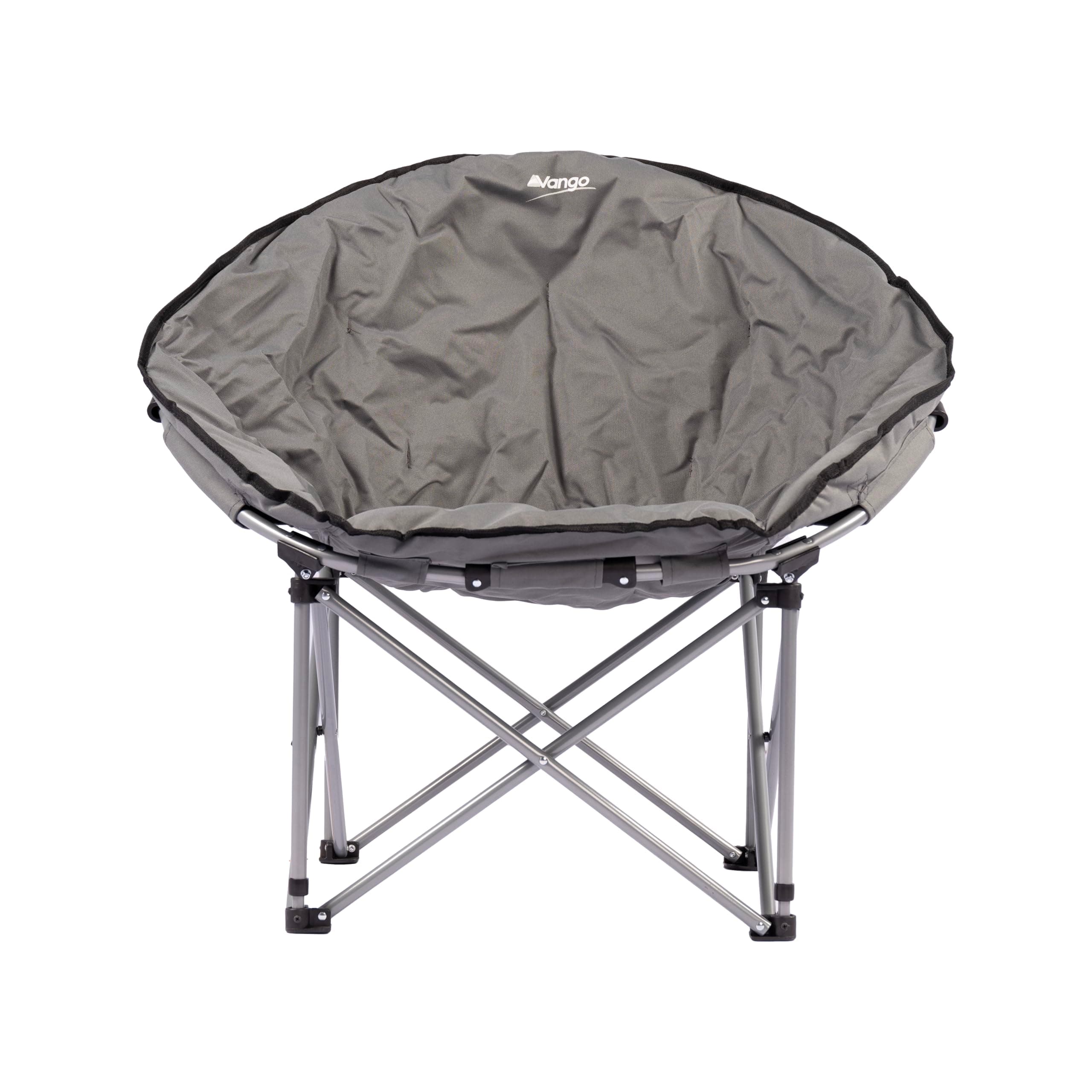 Lunar Moon Chair for Adults (Amazon Exclusive), Extra Spacious, Folding Camping Chair, Heavy Duty Frame, Padded Saucer Shape for Garden, Fishing, Festivals