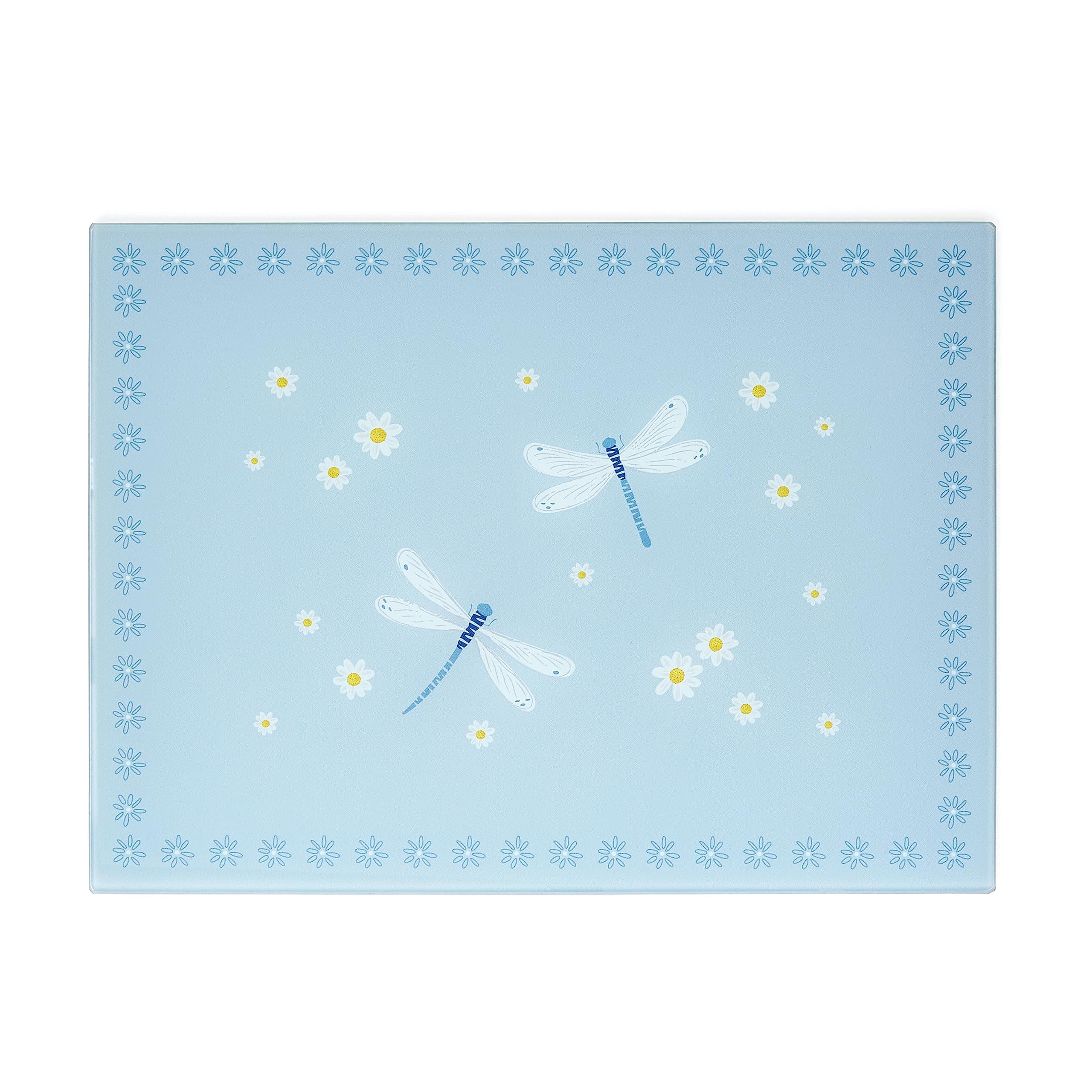 Cooksmart British Designed Glass Worktop Saver | Glass Worktop Savers for Kitchen with Lovely Designs | Kitchen Worktop Protector for All Type of Kitchens - English Meadow