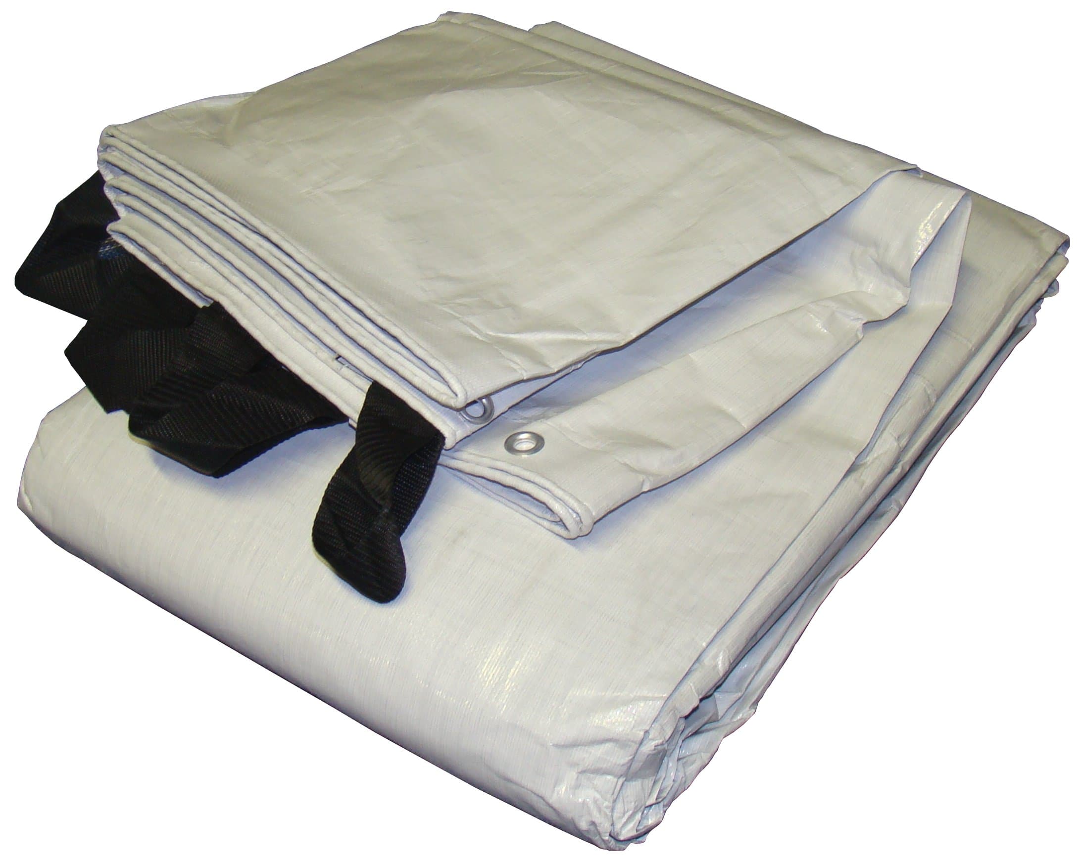 12' x 30' White & Black Reversible Extra Heavy Duty Tarp
