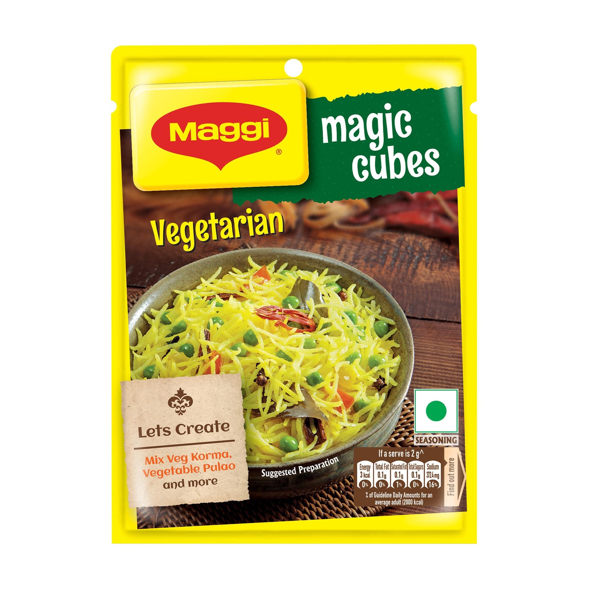 MAGGI MAGIC Cubes, Vegetarian Masala, 40g