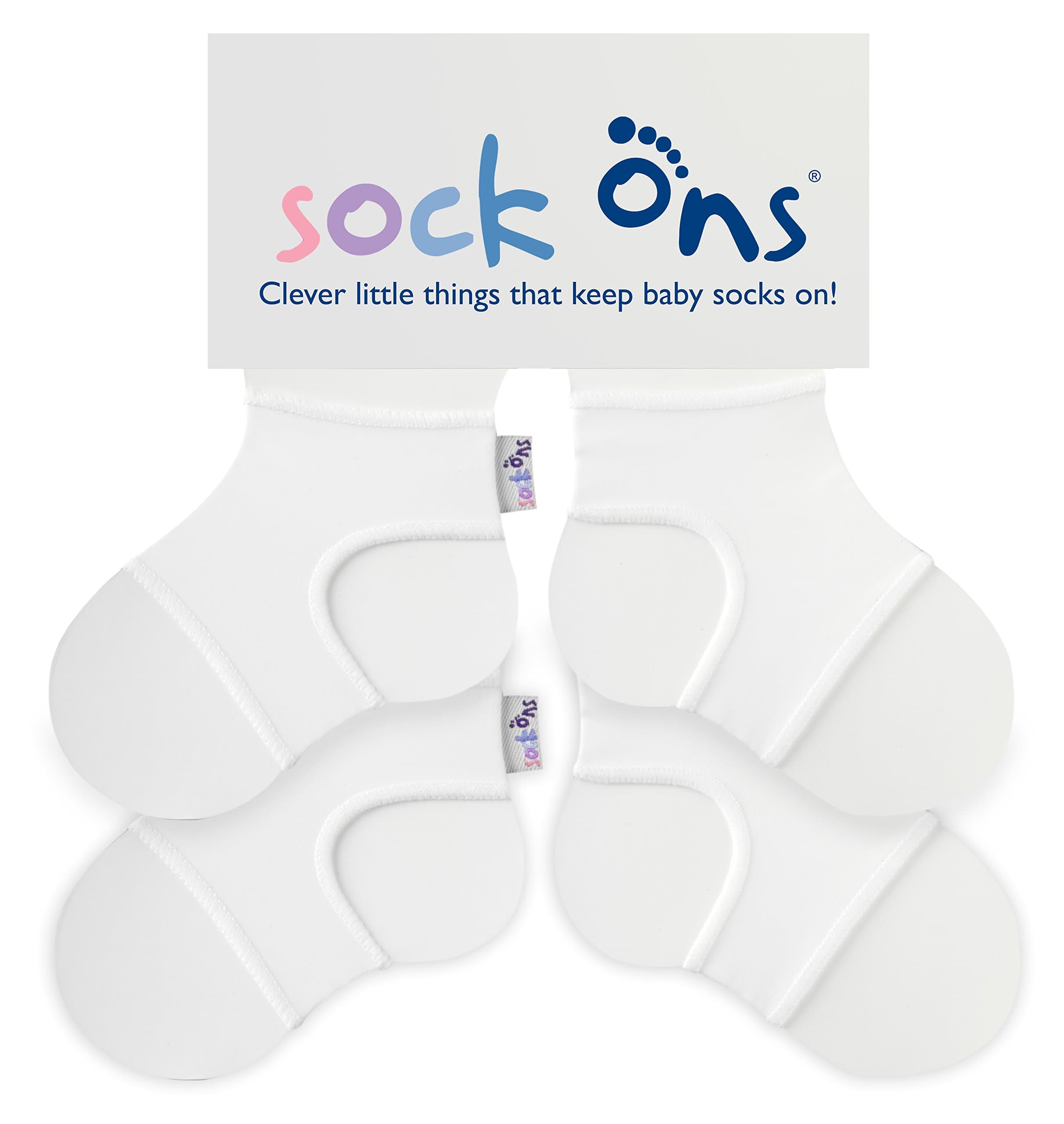 Sock Ons - Baby Sock Holders - 2 Pack - Amazing Value Pack - Keep Baby Socks Oon