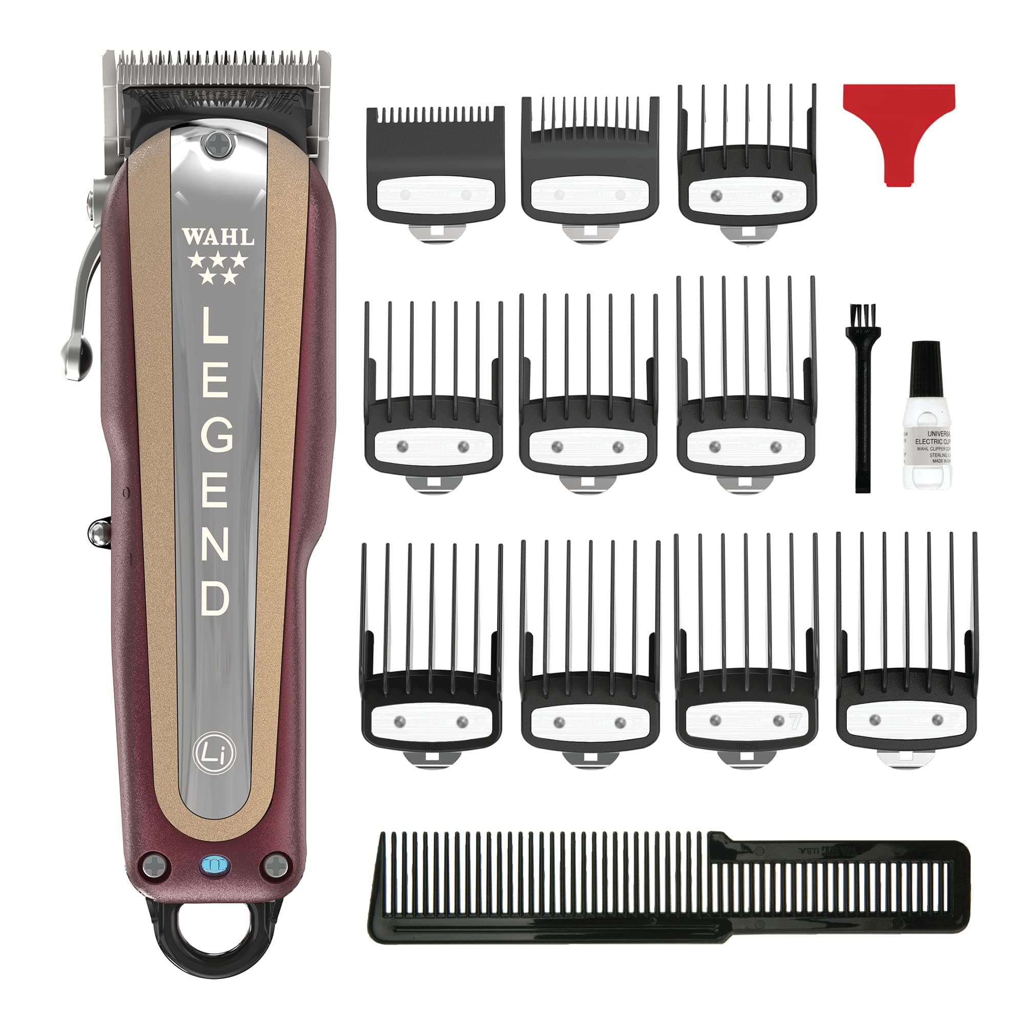 Wahl 5 Star Cordless Legend, Professional Hair Clippers, Pro Haircutting Kit, Adjustable Taper Lever, Crunch Blade, Wedge Blades, Cordless, Barbers Supplies