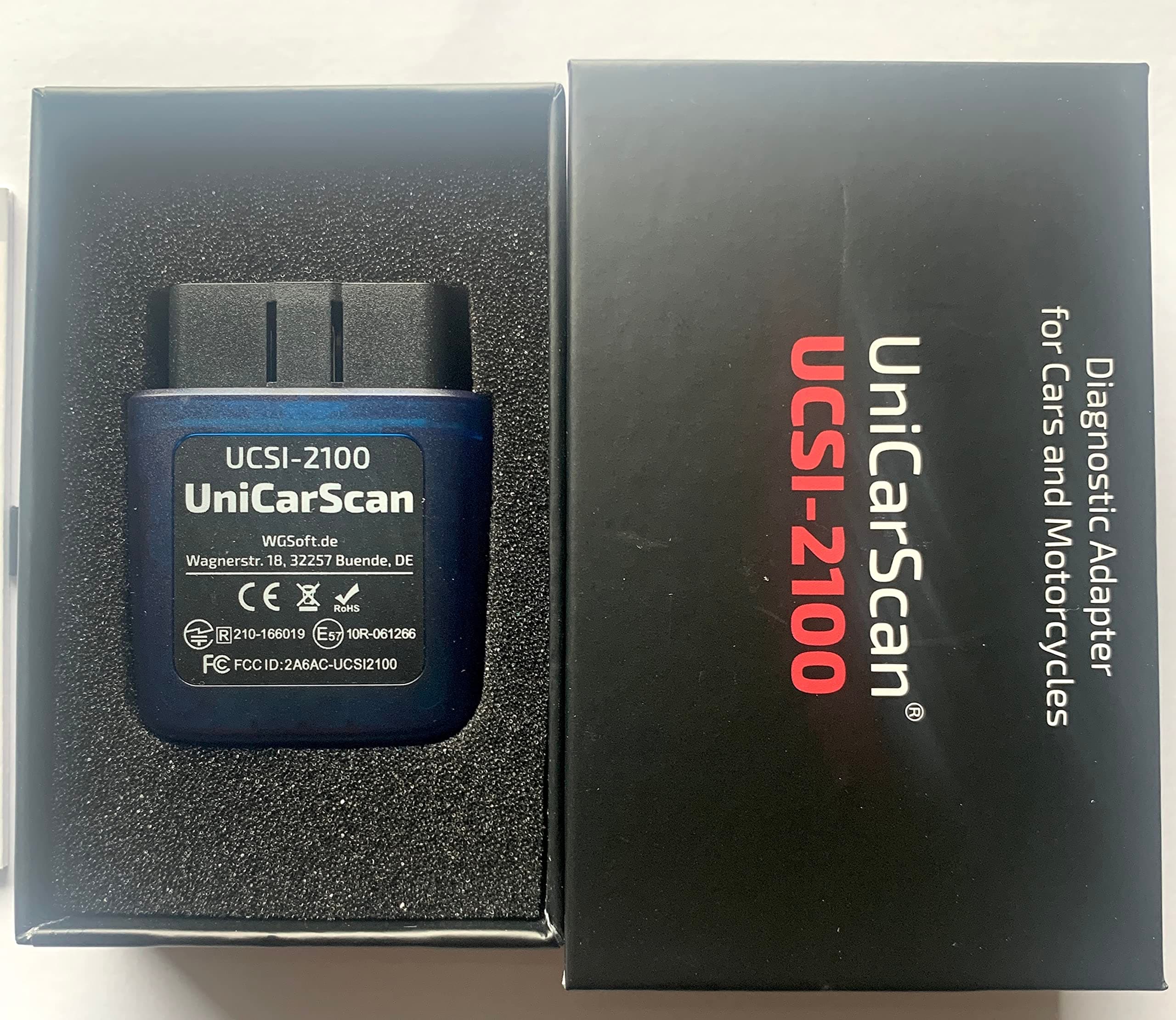 Unicarscan UCSI-2100 Bluetooth OBD Adapter