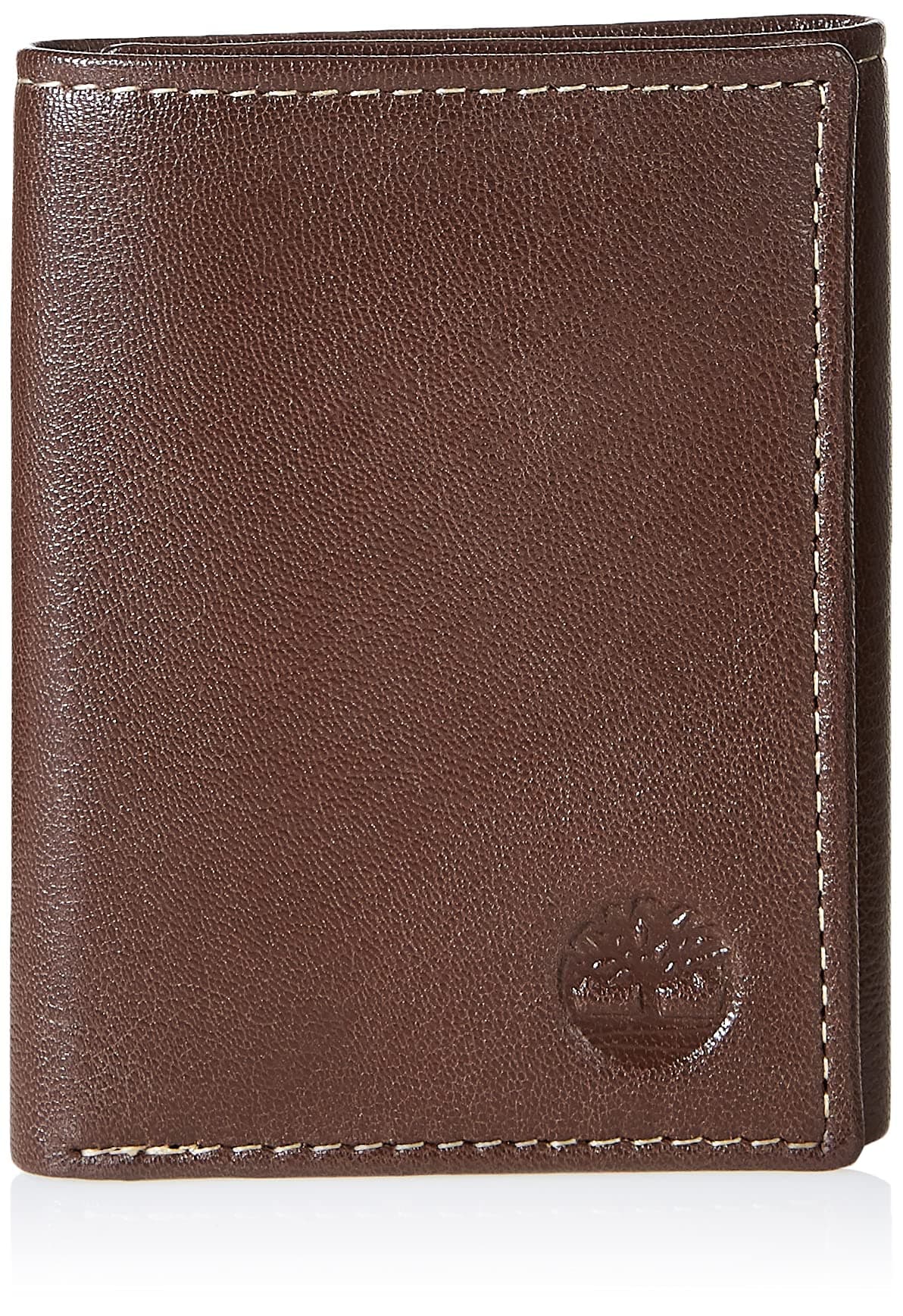 Men's Leather Trifold Wallet with ID Window