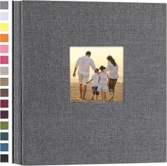 Linen Hardcover Photo Album 4x6 1000 Photos Large Capacity for Family Wedding Anniversary Baby Vacation (Gray, 1000 Pockets)