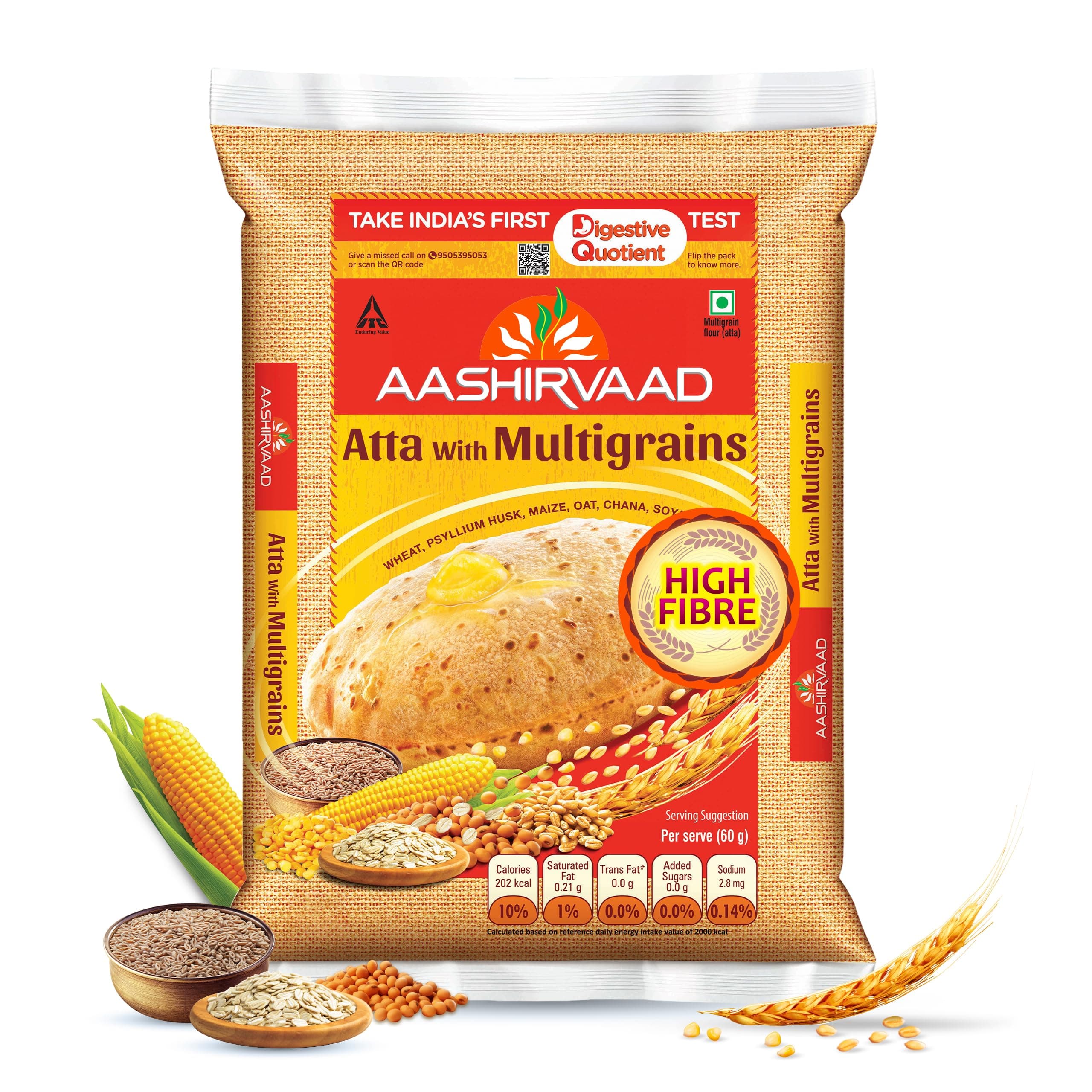ITC Aashirvaad Atta with Multi Grains 11lb