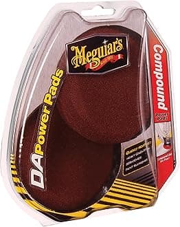 Meguiar's G3507 DA Compound Power Pads, 2 Pack, brown