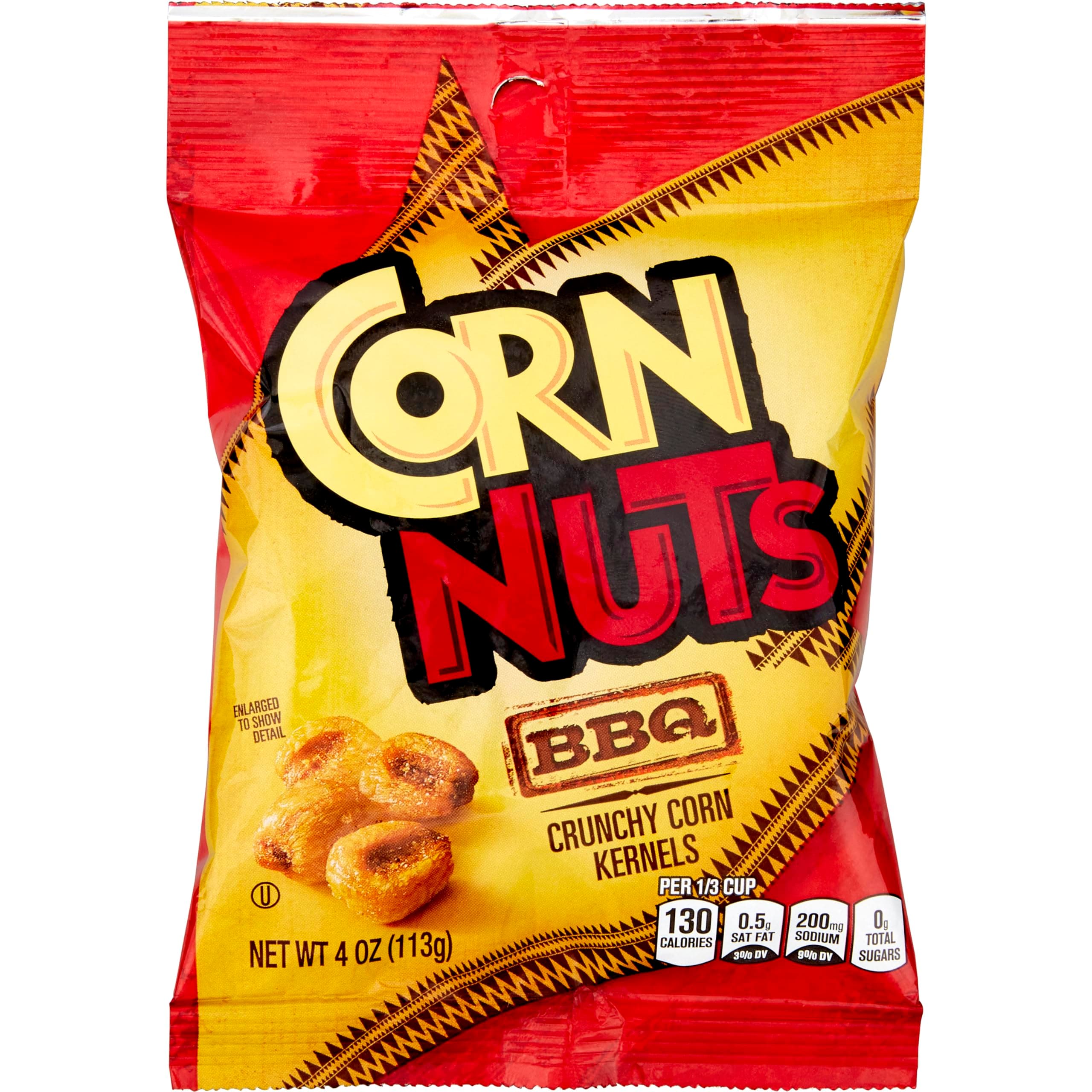 CORN NUTS BBQ Flavored Corn Kernels, Crunchy Corn Snacks, Snack Box, Variety Packs for Adults, 4oz. (Pack of 12)