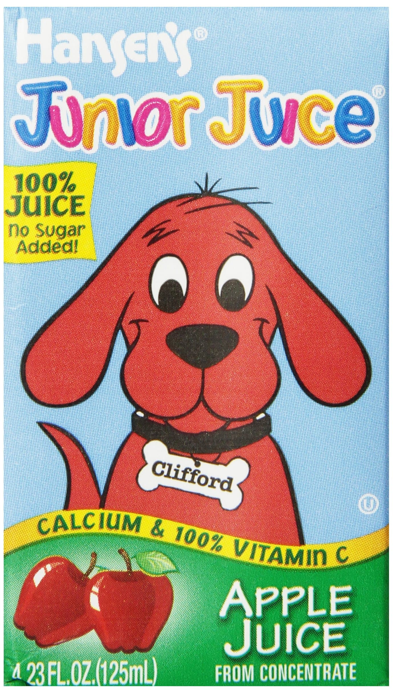 Hansen's Apple Junior Juice, 4.23 Ounce Boxes (Pack of 44)