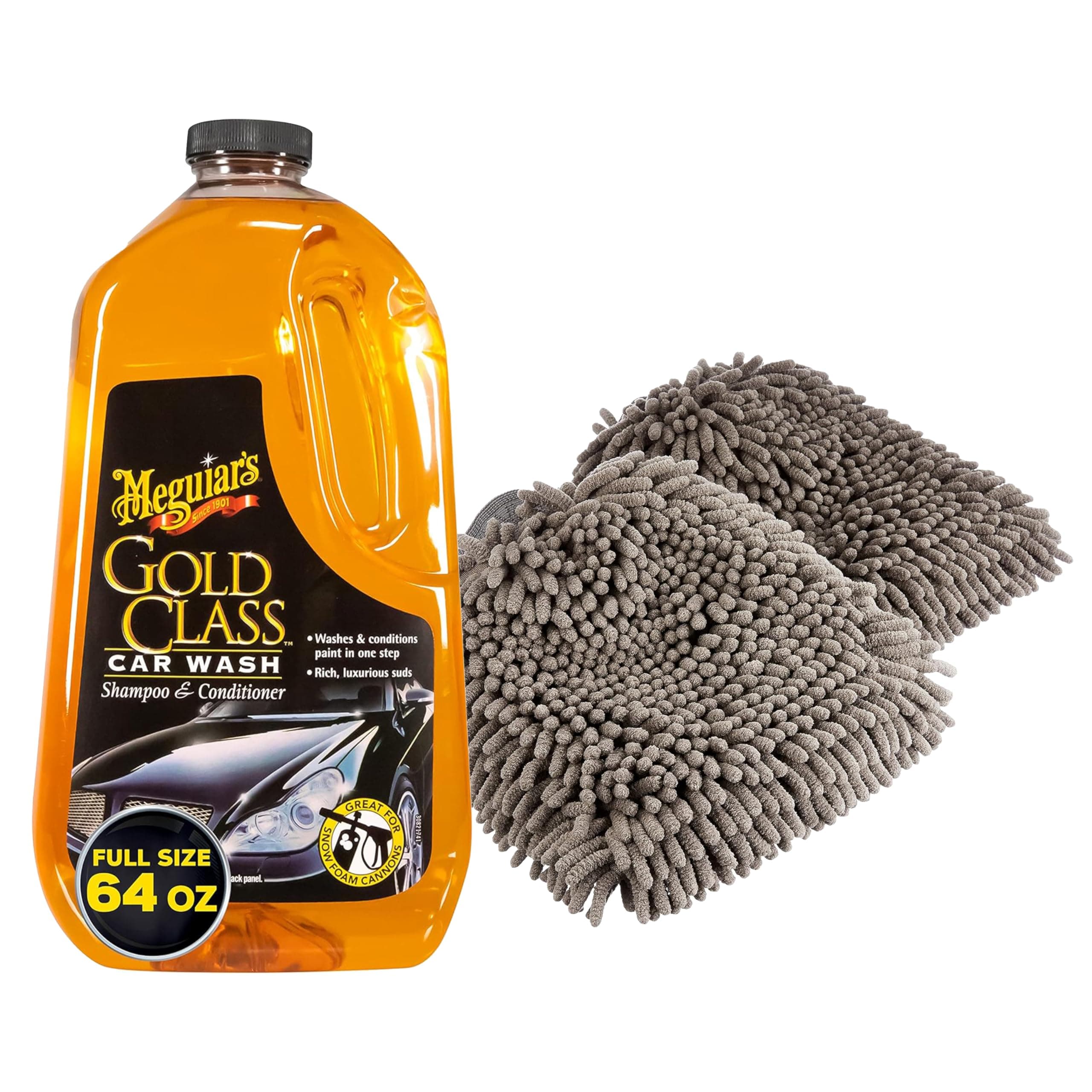 Gold Class Car Wash and Amazon Basics Deluxe Microfiber Car Wash Drying Mitts
