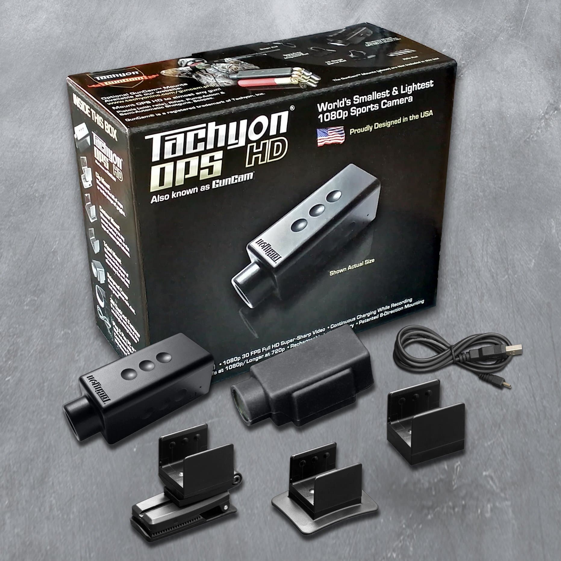 TACHYON OPS Full-HD 1080p helmet camera