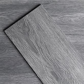 Vinyl Flooring - Lvt Flooring Peel and Stick Floor Tiles Dark Grey,2mm 7pcs Waterproof for Office Hallway Kitchen(1 m²,Dark Grey)