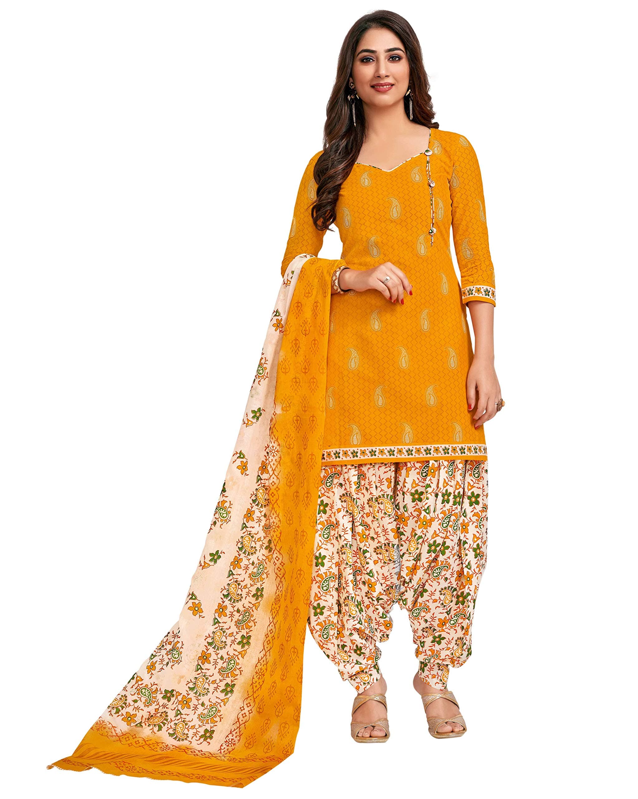 Women's Cotton Printed Readymade Salwar Suit