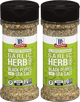 McCormick Garlic, Herb and Black Pepper and Sea Salt All Purpose Seasoning, 4.37 oz (Pack of 2)