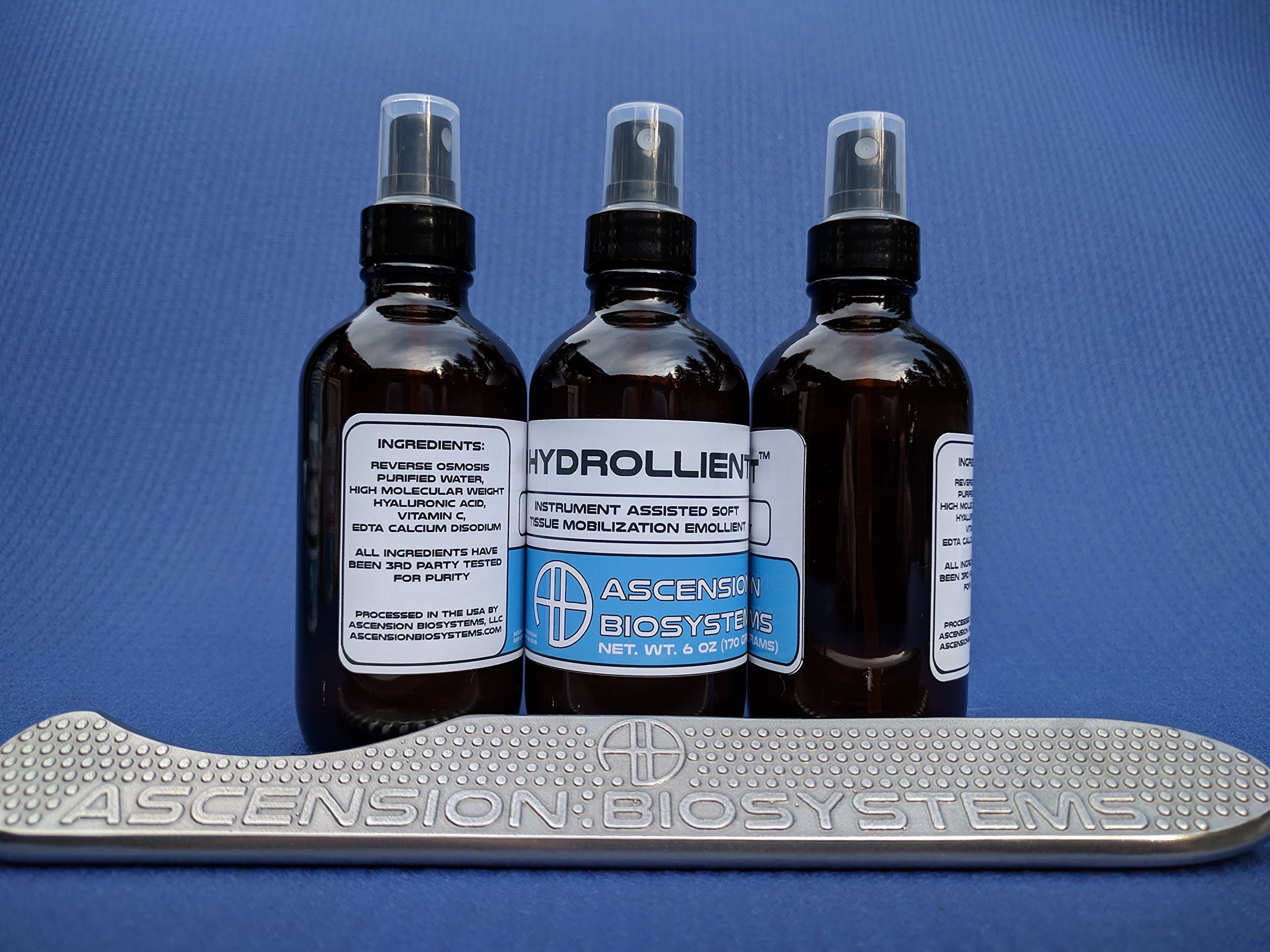 Hydrollient- Water Based Emollient for IASTM made with high molecular weight hyaluronic acid