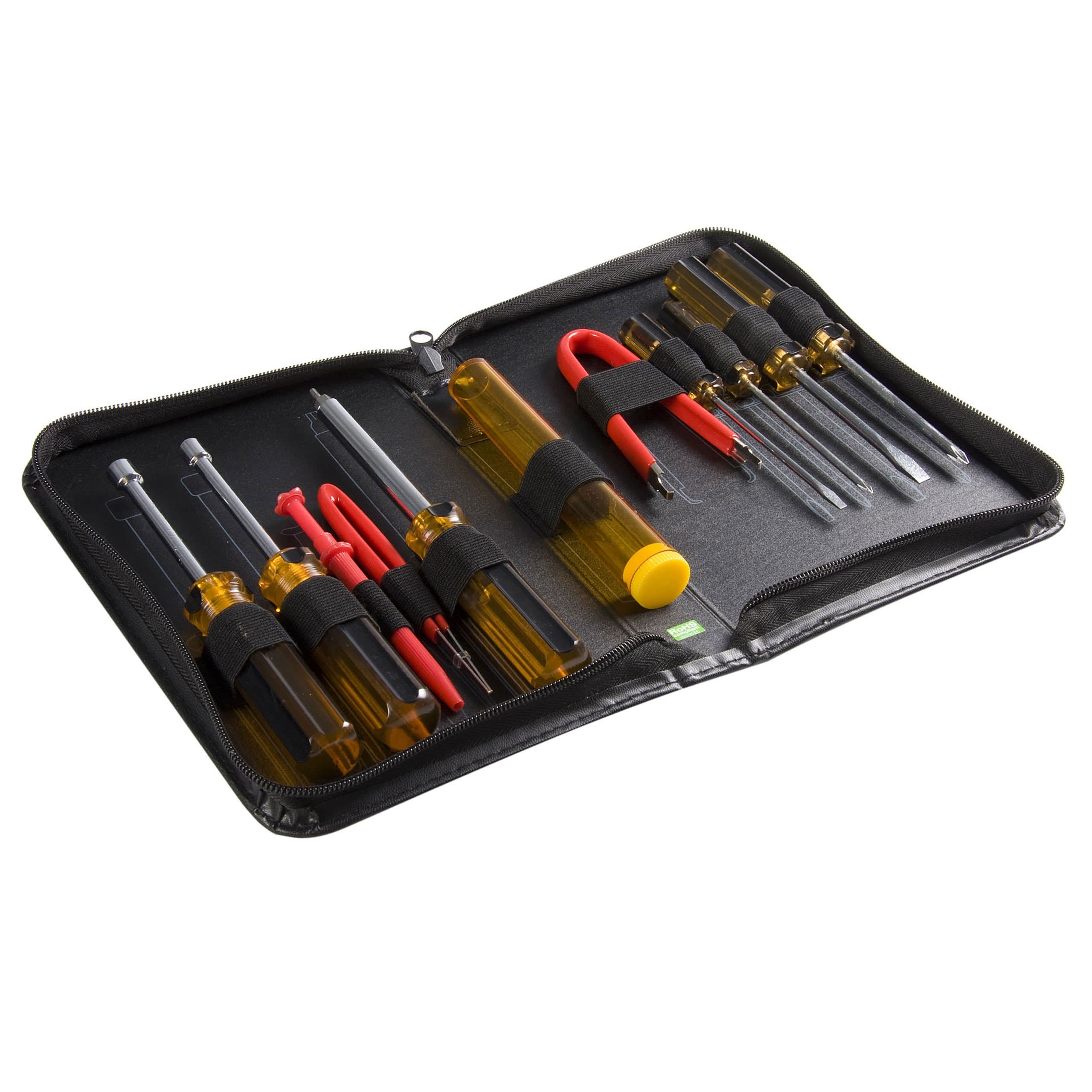 11 Piece Computer Tool Kit - PC Repair Tool Kit with Zippered Vinyl Carrying Case , TAA (CTK200)