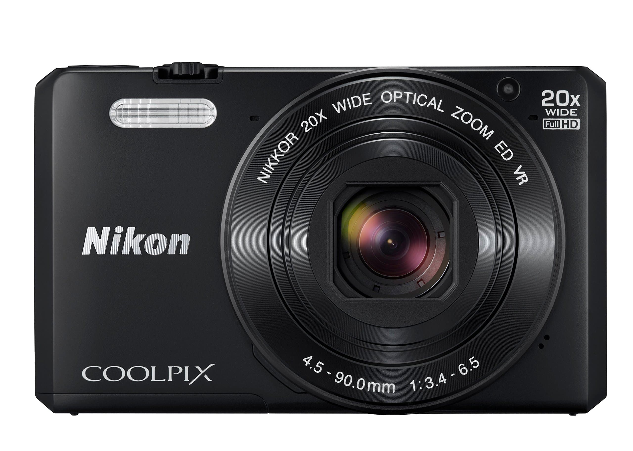 Nikon COOLPIX S7000 Compact Digital Camera - Black (16.0 MP, CMOS Sensor, 20x Zoom) 3.0 -Inch LCD (Renewed)