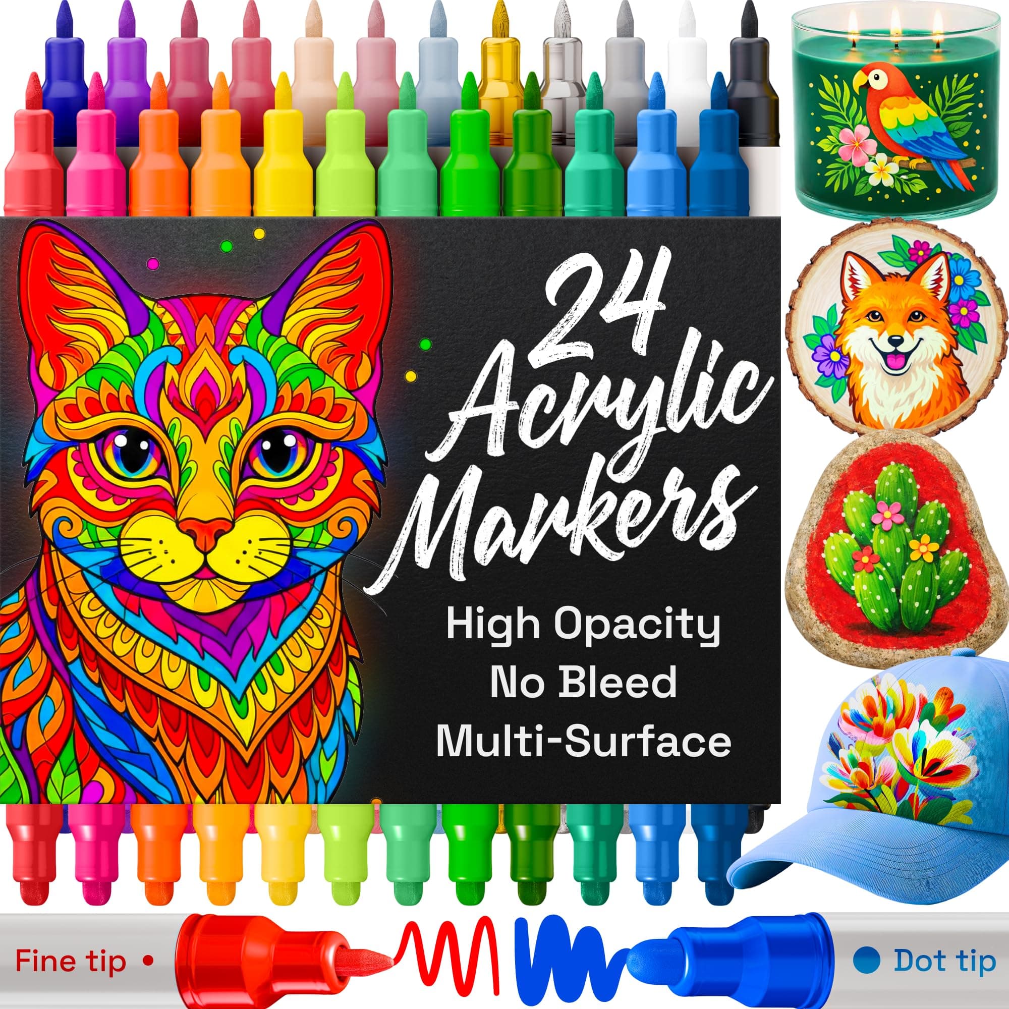 ARTISTRO 24 Dual Tip Markers