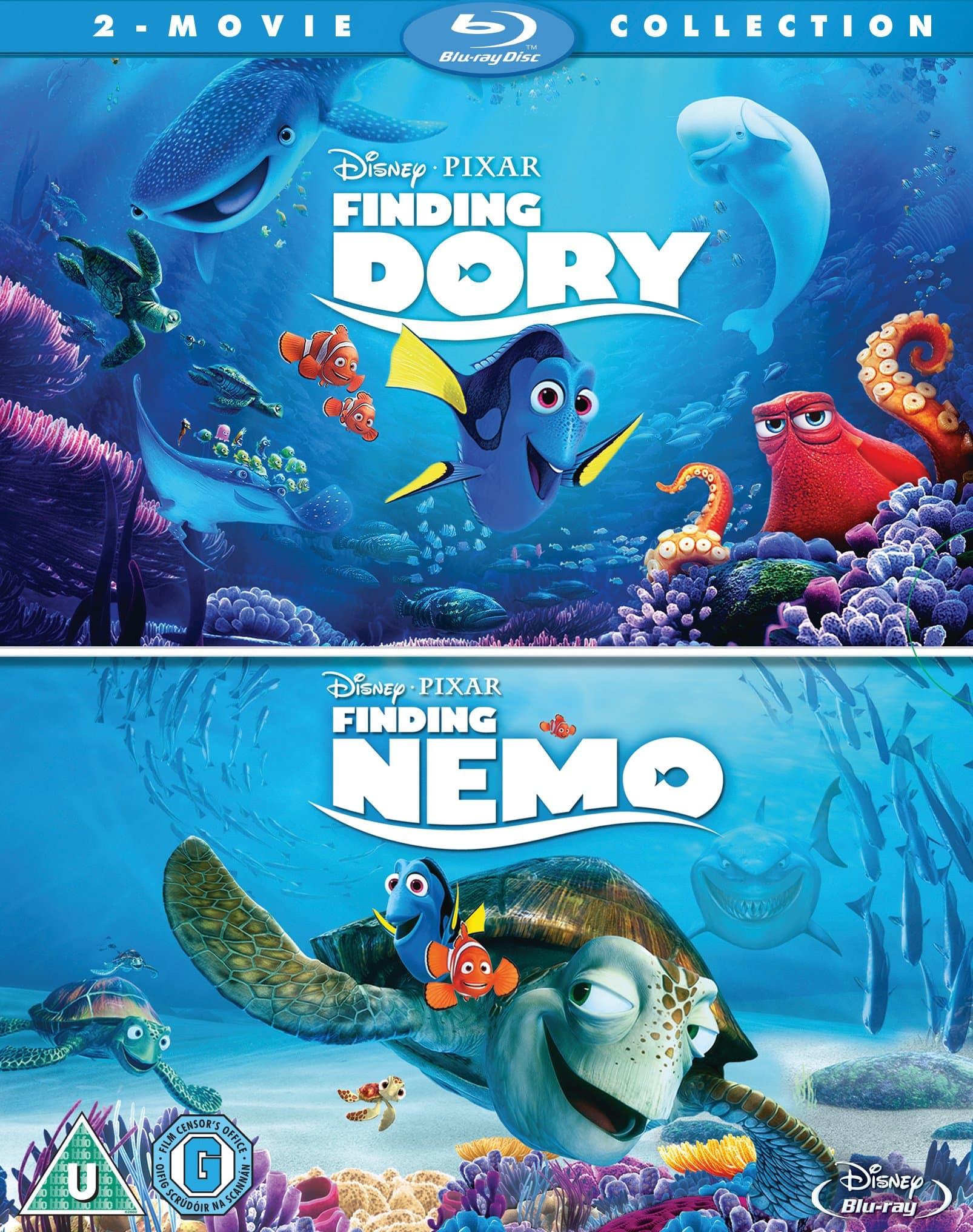 WALT DISNEY Finding Dory/ Finding Nemo Double Pack [Blu-ray] [Region Free]