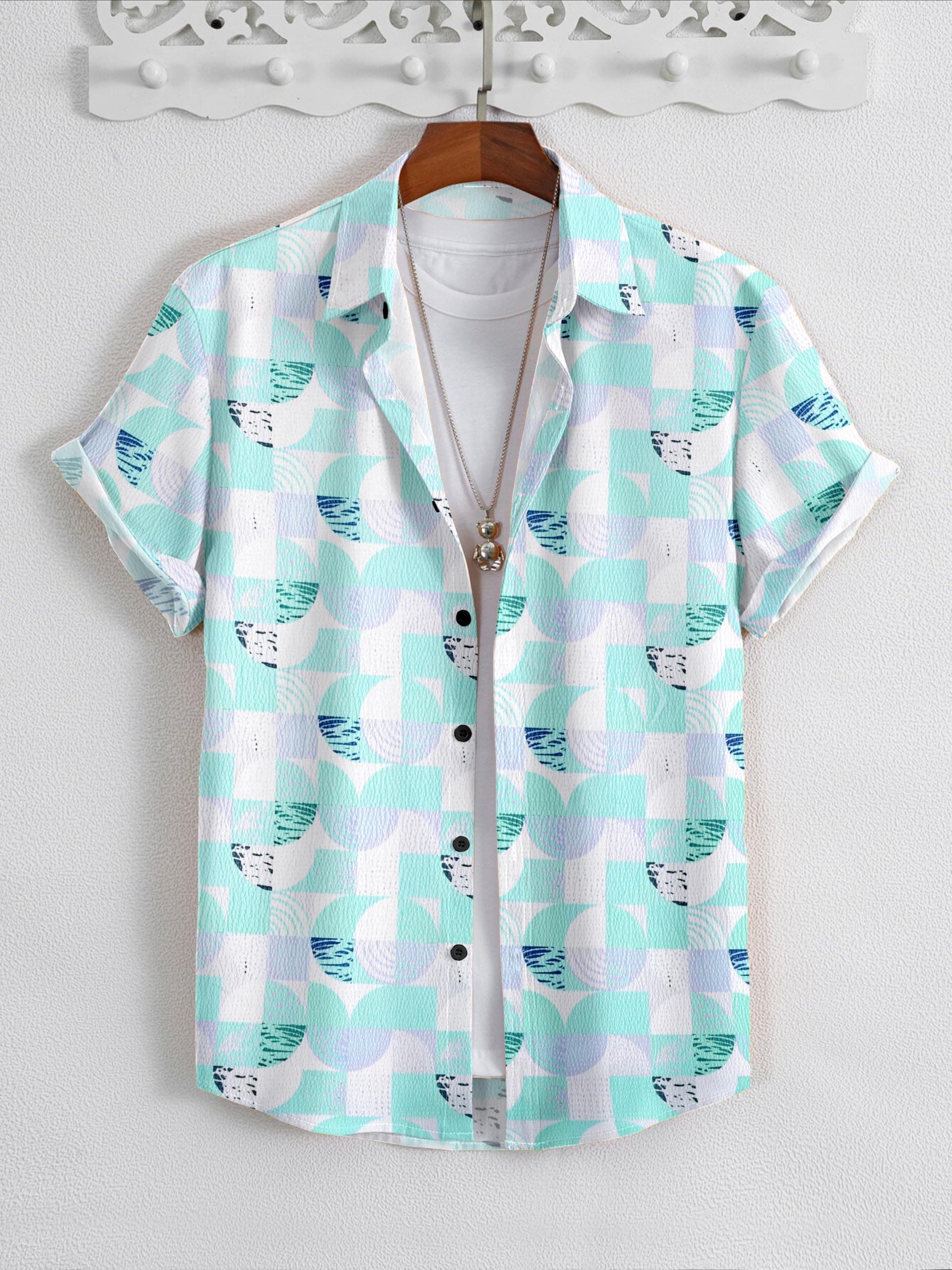 GLORISTAR Men Printed Casual Shirt_POP CORN PRINT