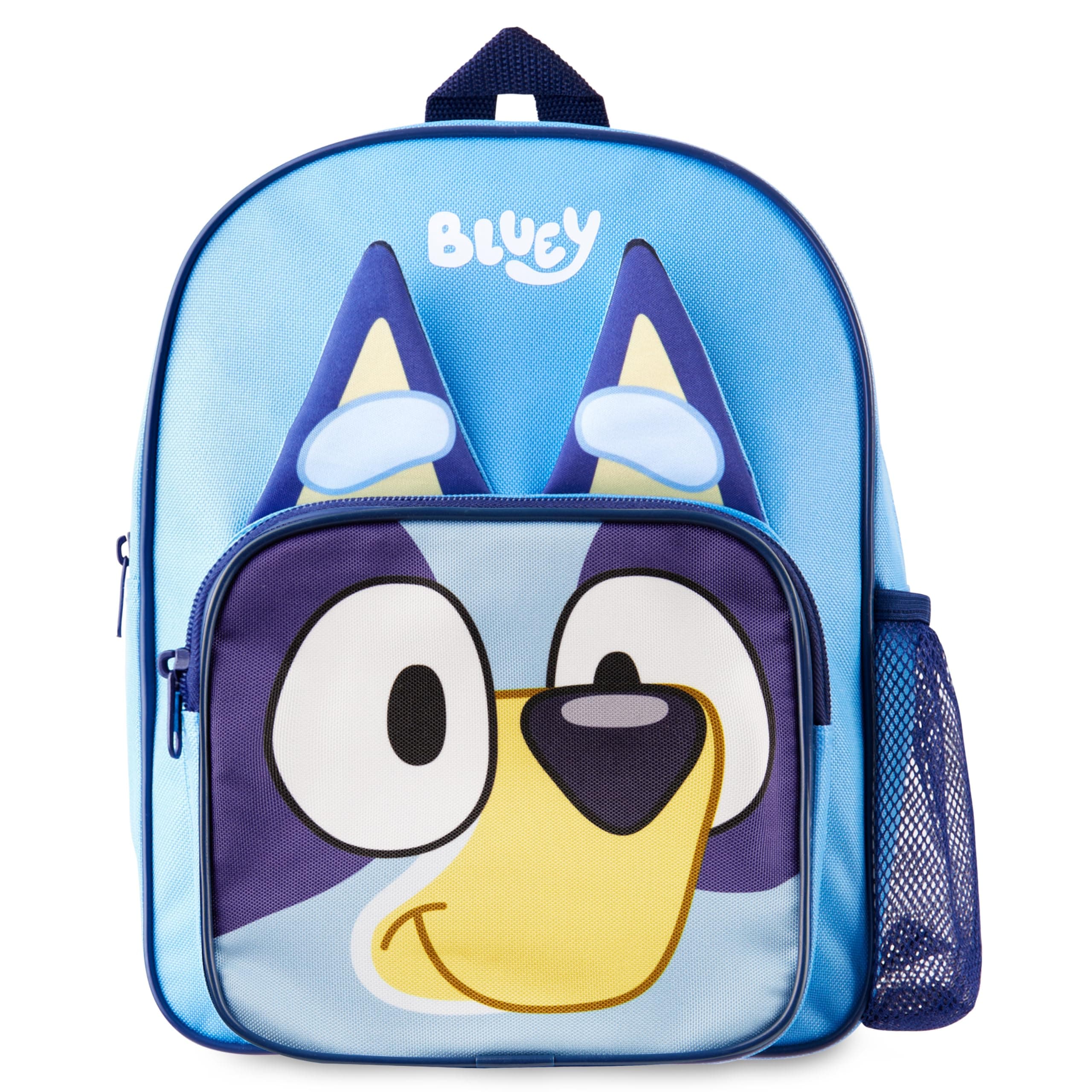 Bluey Backpack,Kids Backpack with Spacious Interior,Mesh Side Pockets,Cute Kids and Toddler Backpack with Adjustable Straps,