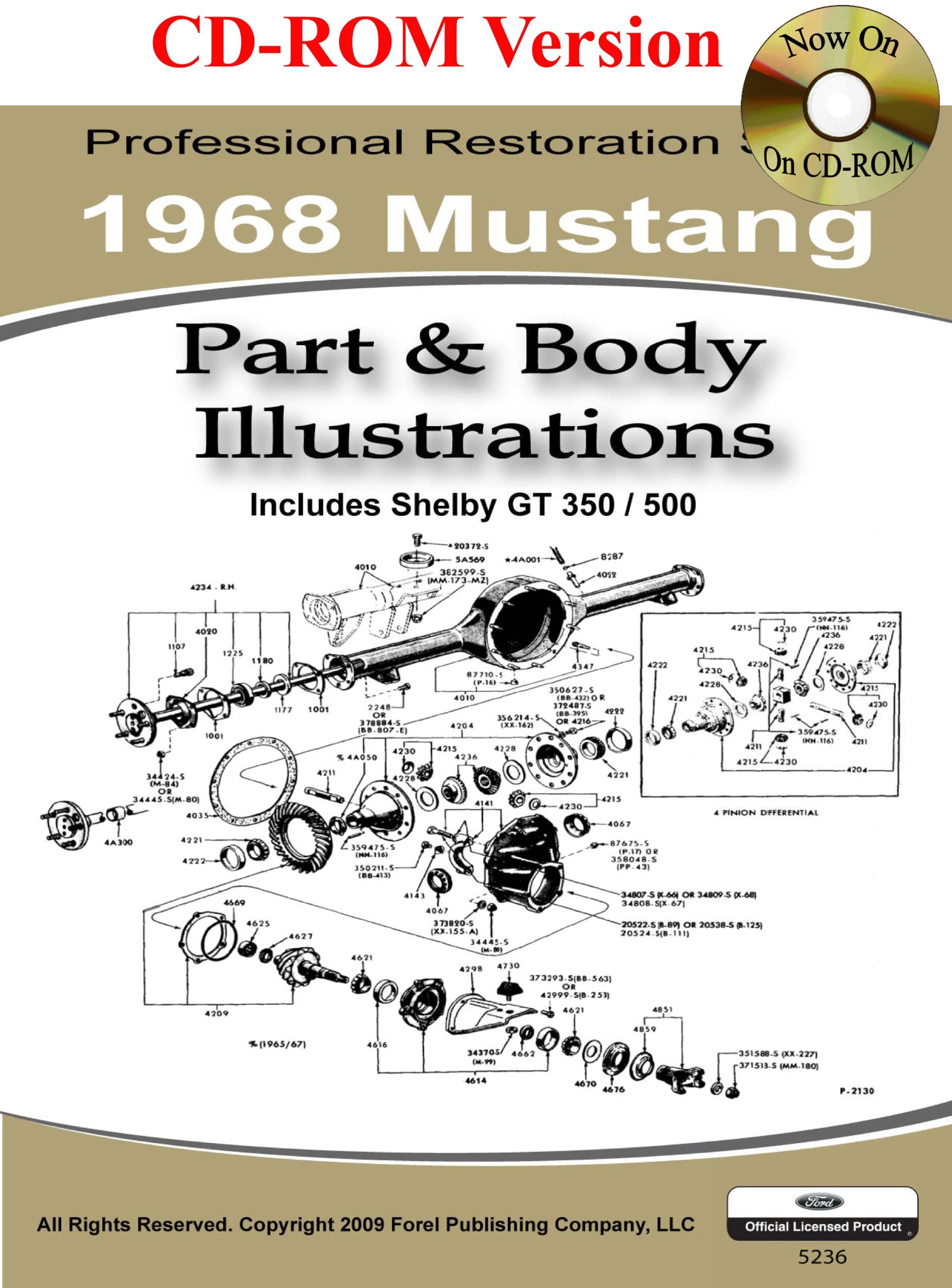 1968 Mustang Part and Body Illustrations