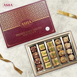 ASHA SWEETS Baklava Assorted Sweets (Pack Of 2 X 500 Grams) | Premium Sweets Perfect For Gifting And Snacking | Turkish Delight Made With Fresh Ingredients