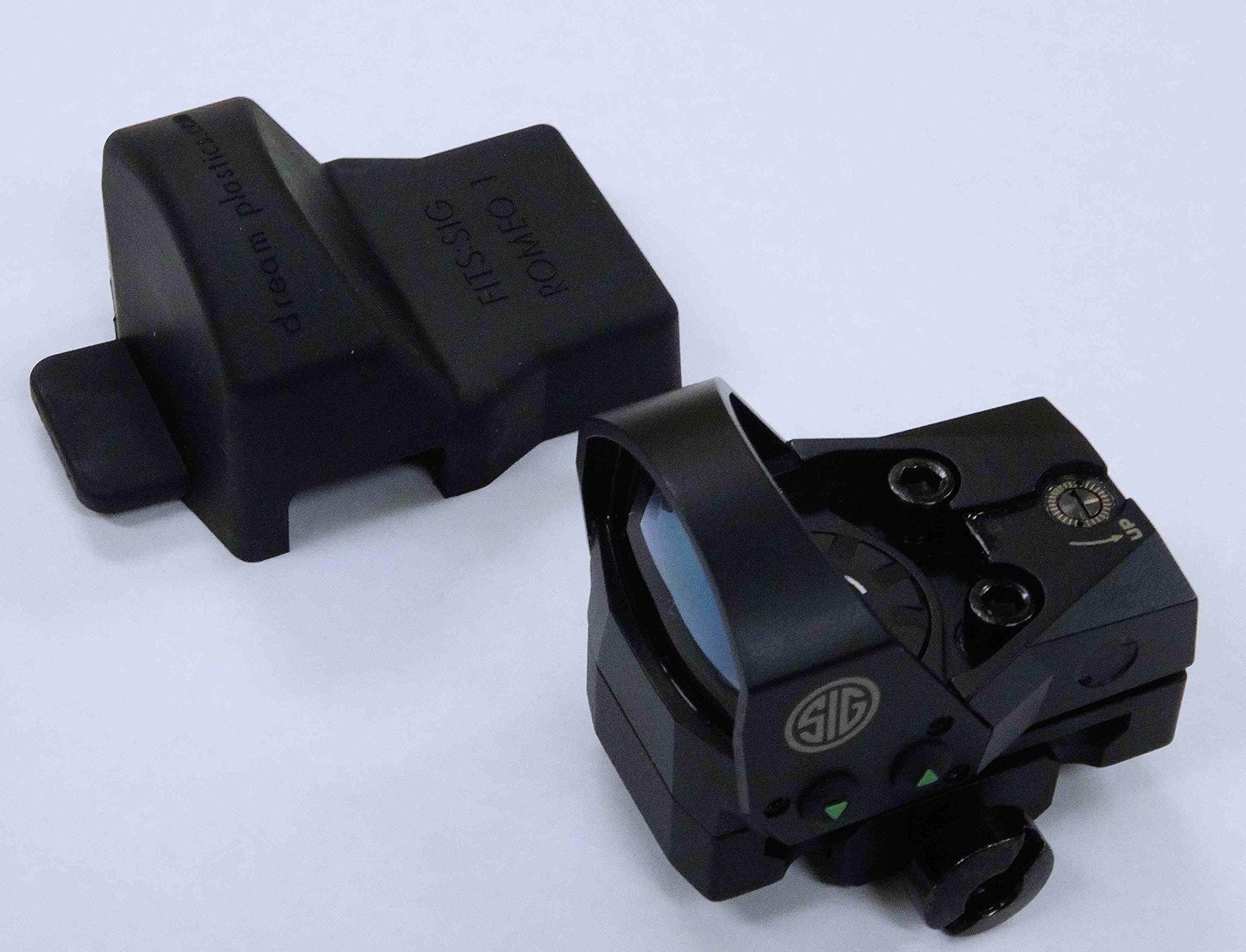 Protective Cover compatitble with Sig Romeo 1, Black, Made in USA (2-Pack)