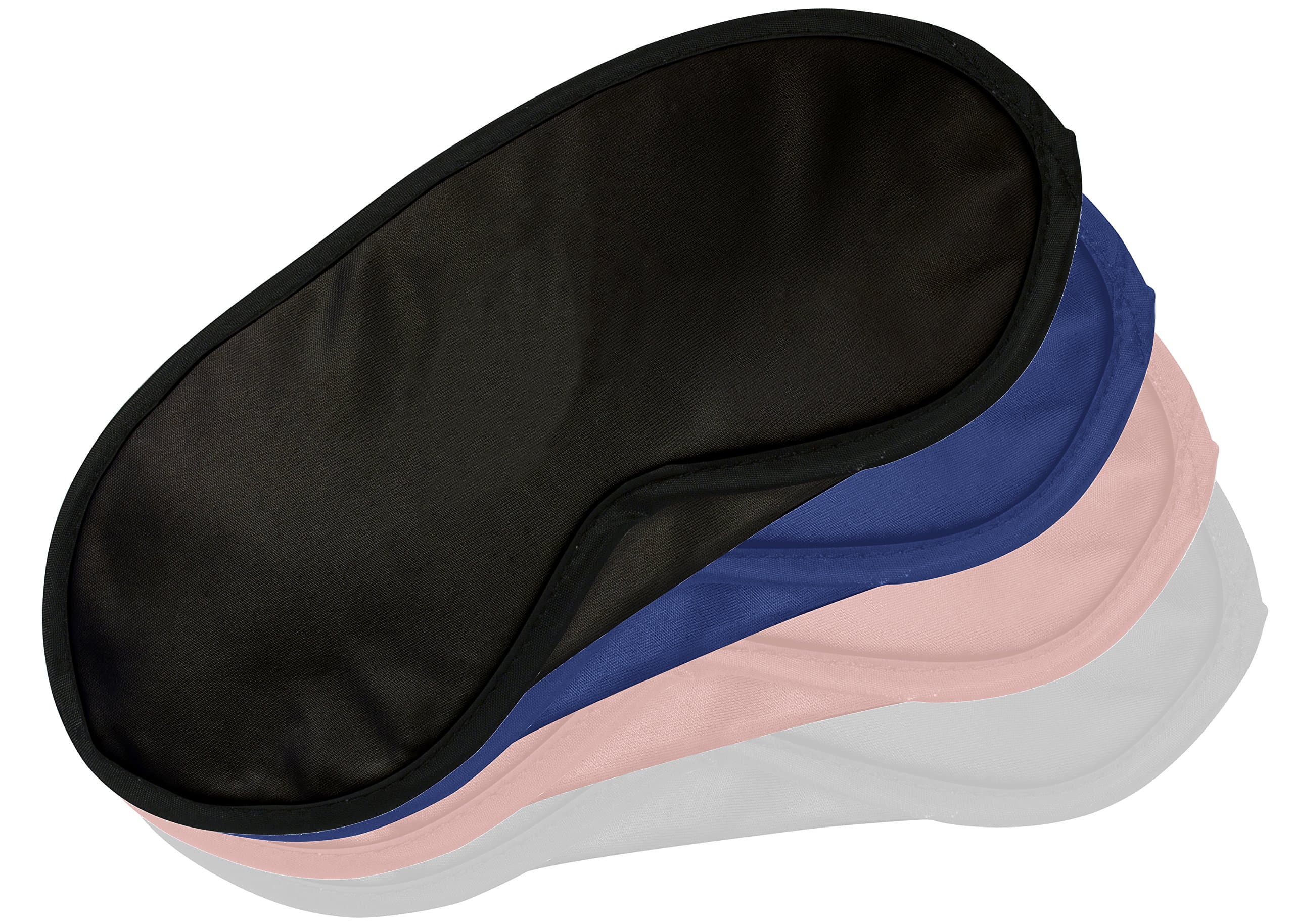 Eyes mask for sleeping - Soft Lightweight Eye Masks or Blindfold to Block Out Light for a Full Night's Sleep - 4 Piece Bulk Pack for Men, Women and Kids