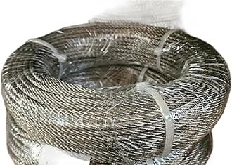 1mm 1.5mm 2mm 3mm 4mm 5mm 6mm 8mm STAINLESS Steel Wire Rope Cable Rigging Extra ASIN 316 A4 Marine Grade (Length: 20m, Diameter: 3mm)