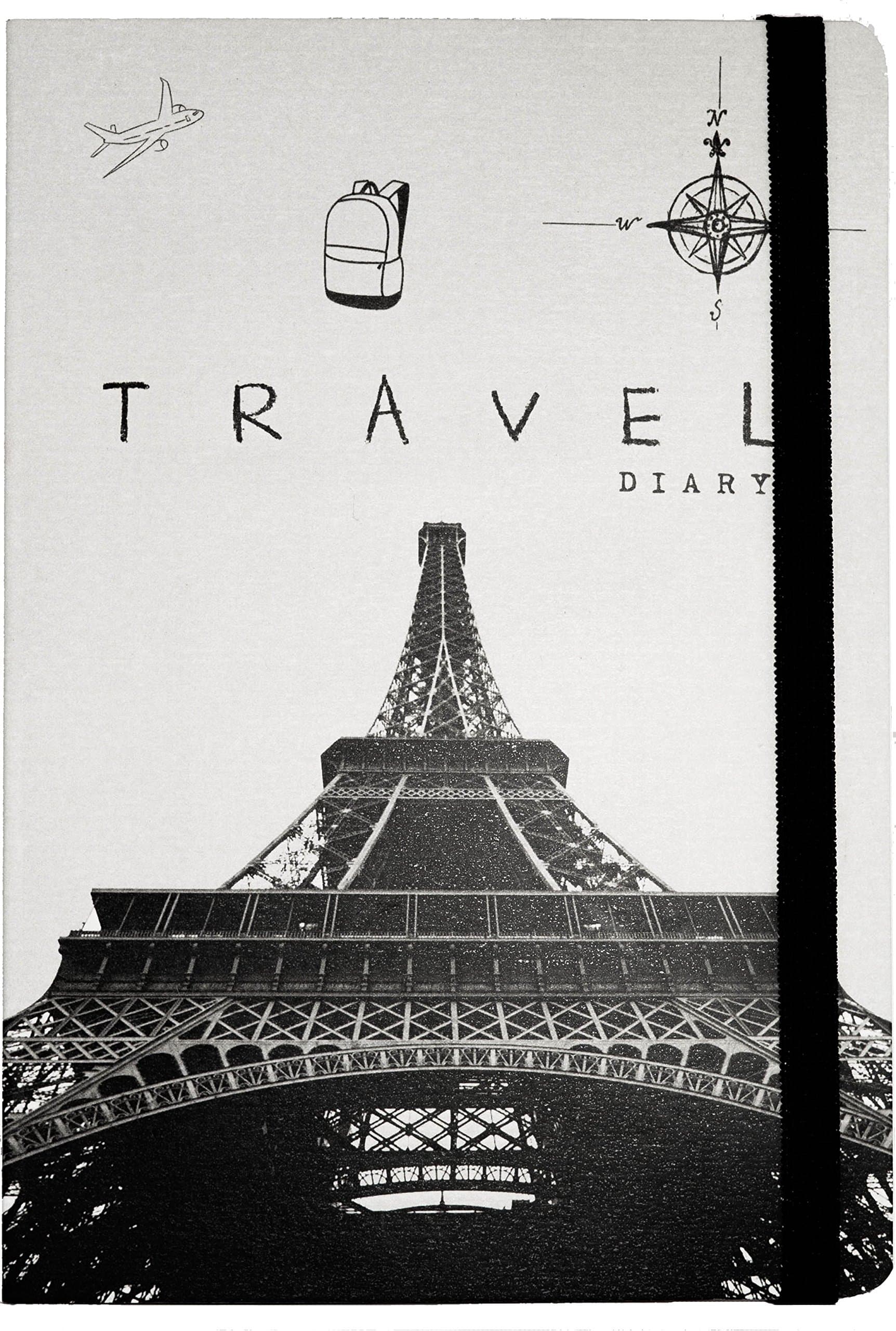 Jotjoy Walk the Earth Creative Travel Diary (Eiffel Theme - A5 size -14.8 cm x 21 cm)