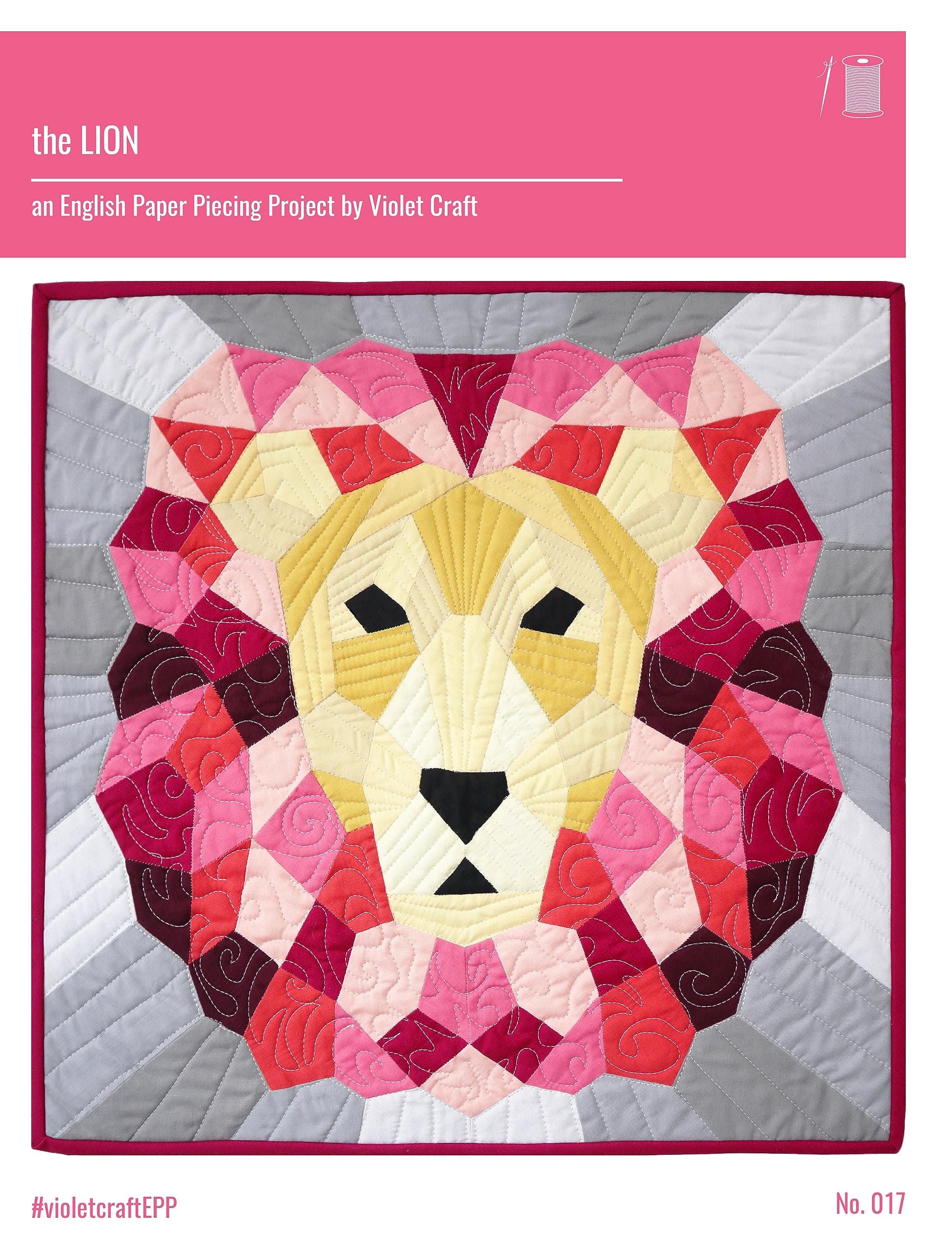 Violet Craft The Lion English Paper Piecing Pattern
