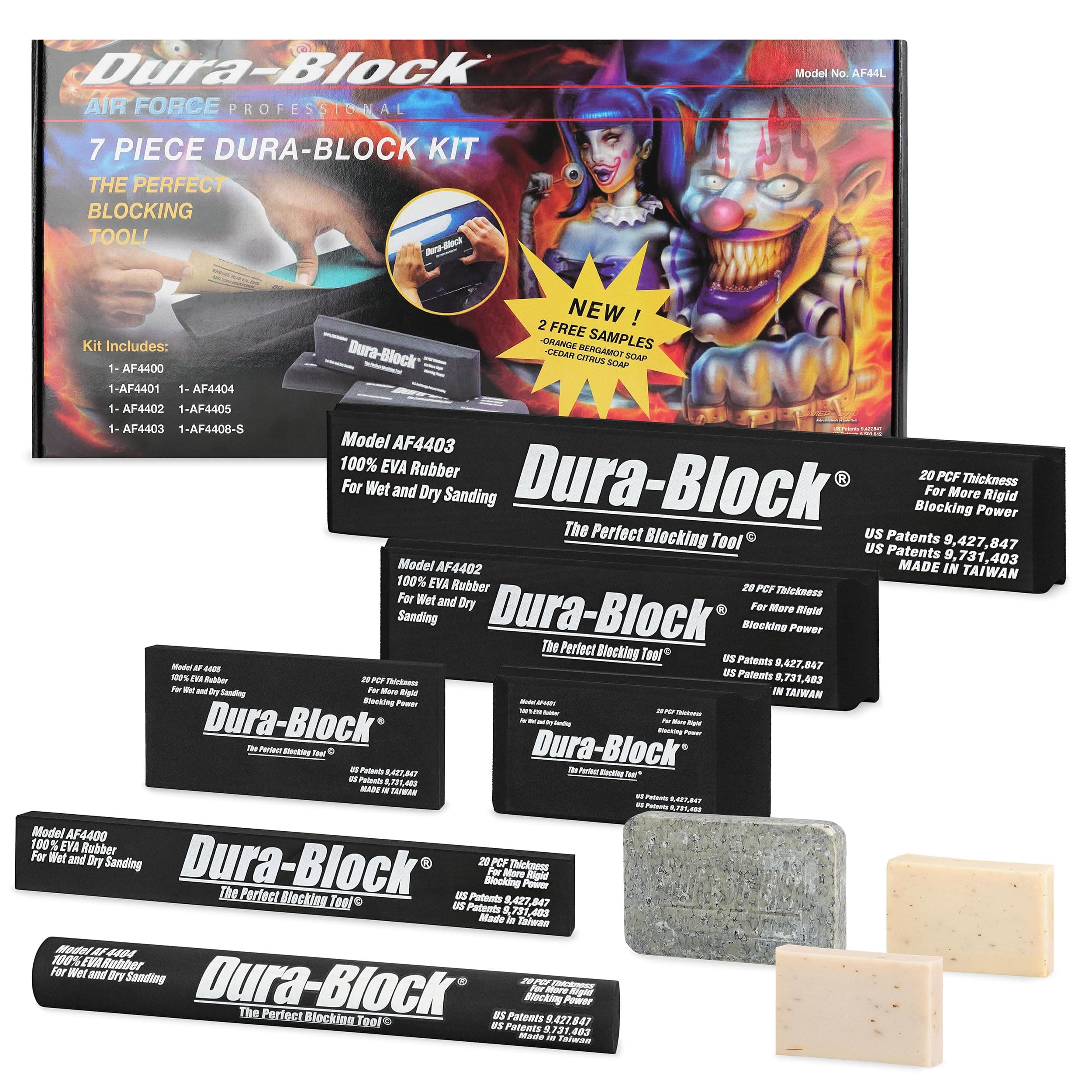 AF44L 7 Piece Dura Block Sanding Kit