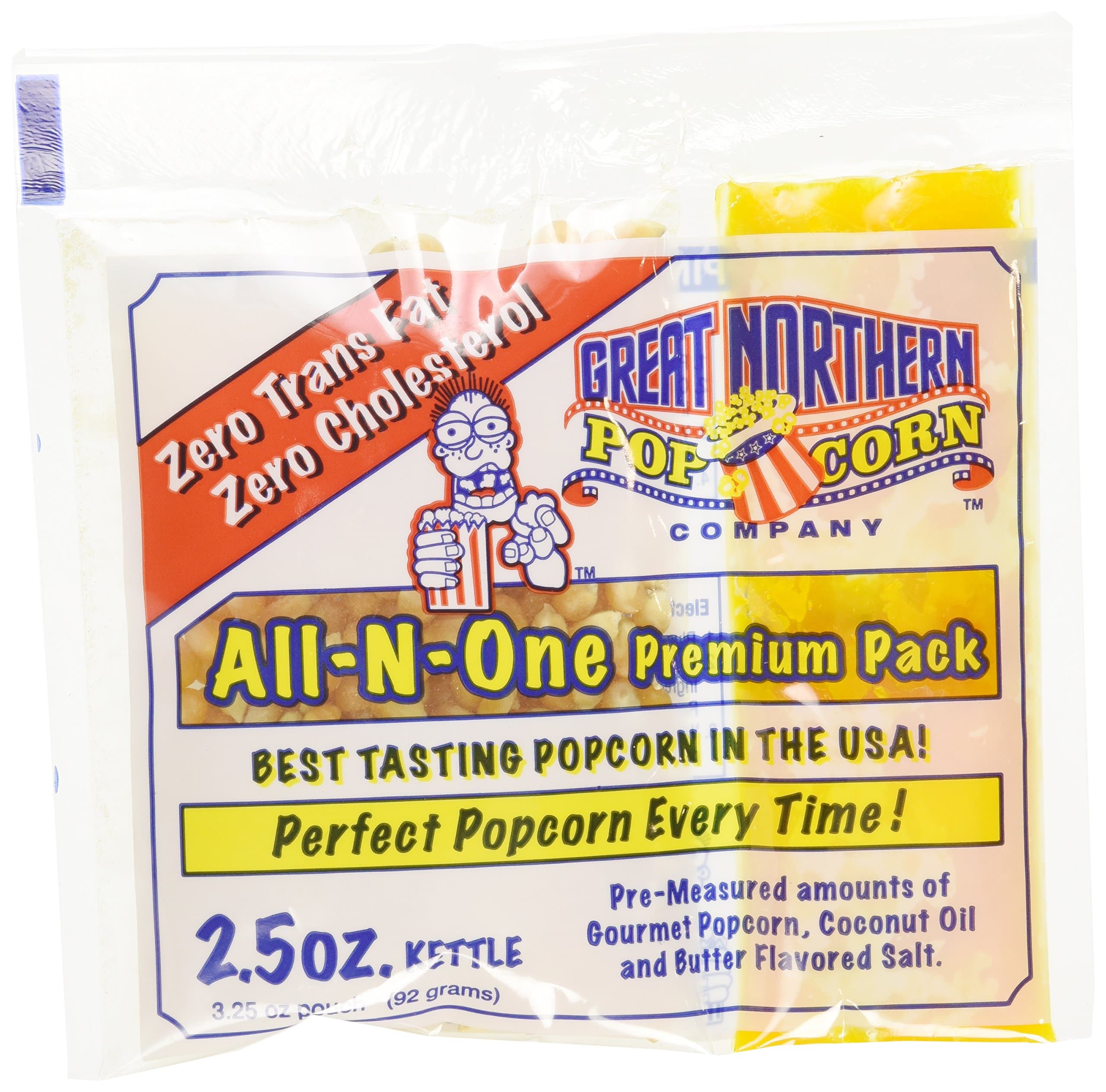 Great Northern 4099 GAP 2.5 OZ POPCORN Case (24) of Two and a Half Ounce Portion Packs
