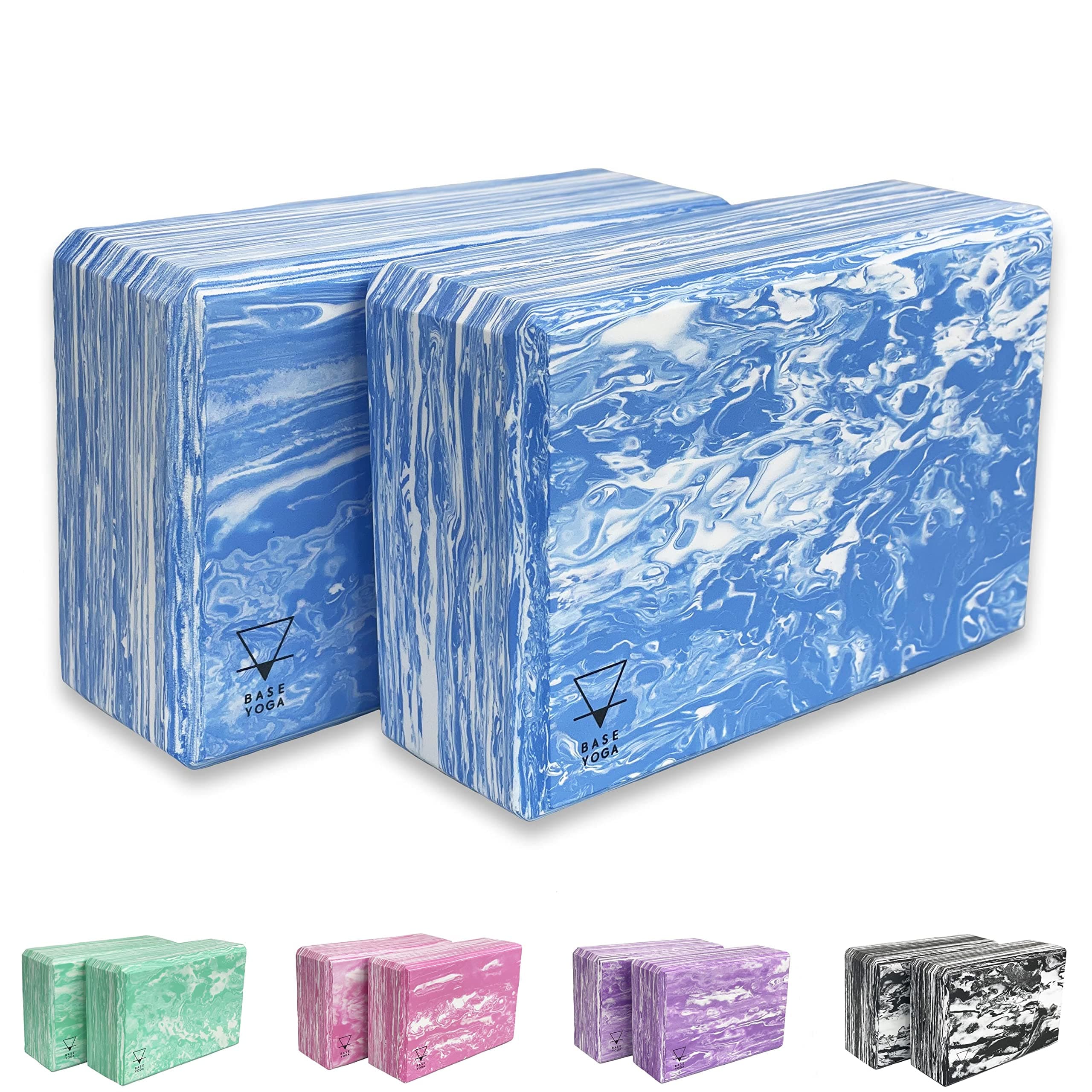 Yoga Blocks - 1 or 2 pc set - Unique Strong/Firm/Lightweight EVA foam support block/brick