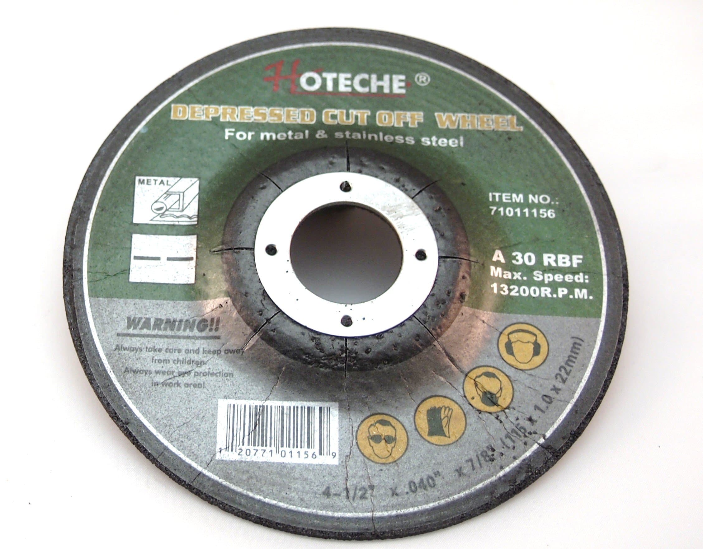 100pcs 4-1/2" x .040" x 7/8" Cut Off Wheel Cut Metal & Stainless Steel, Type 27