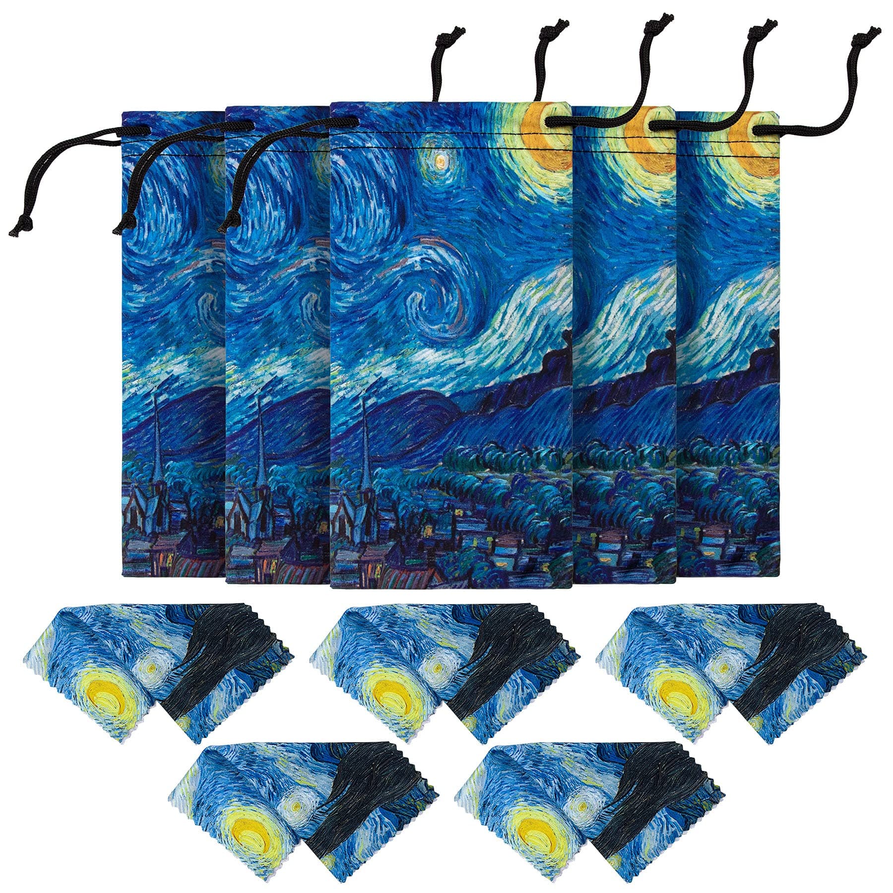 Microfiber Case Pouch Bag Glasses Sunglasses Case with Matching Cleaning Cloth