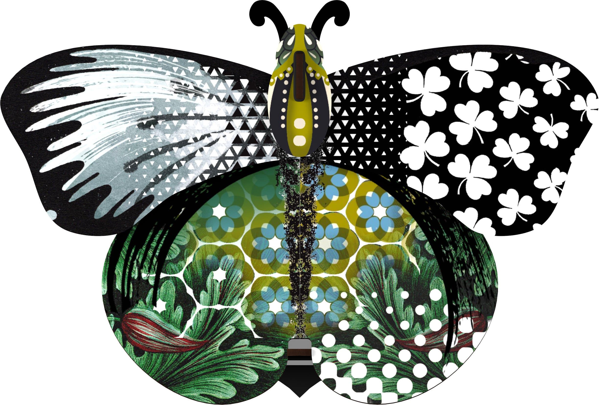 Miho Unexpected Things Aida Small Decorative Butterfly with Mirror