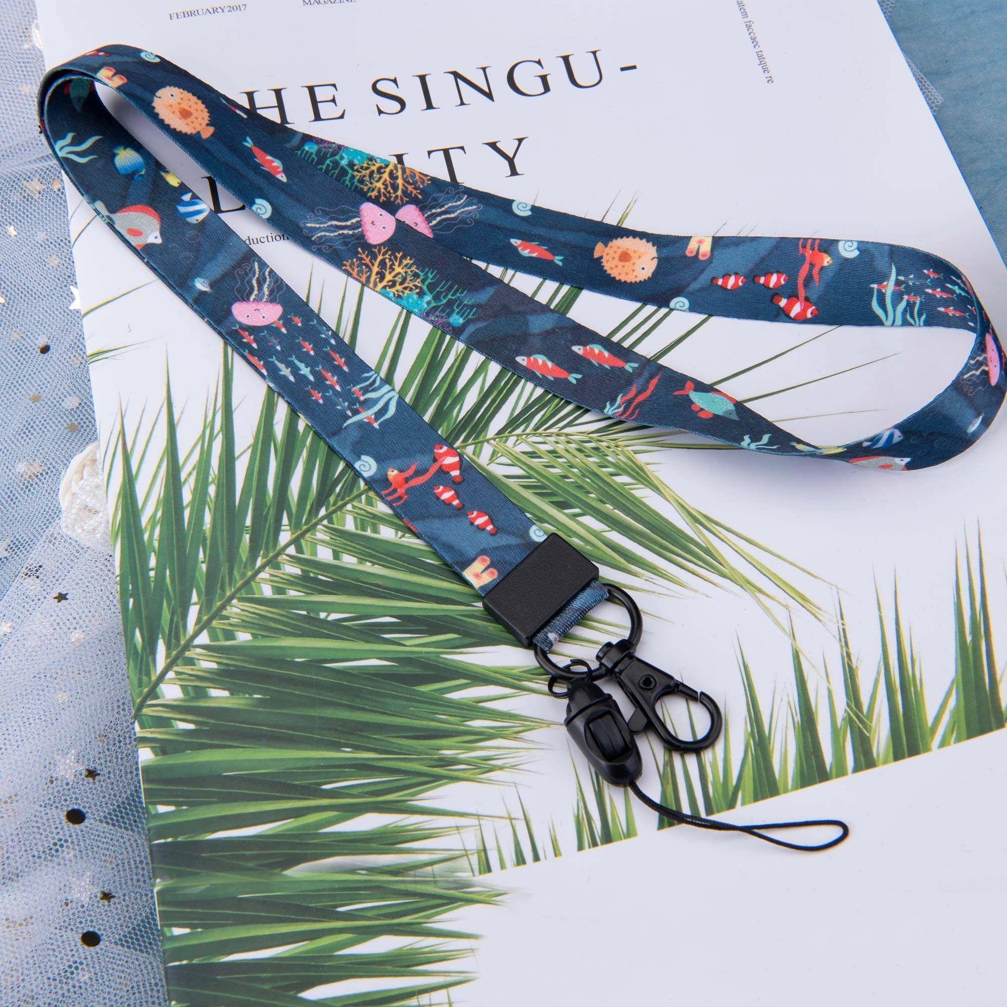 Lanyard Neck Strap, Two-Sided Printing in Full Colour and for Mobile Badge Holder, Card Holder, Key Keychain
