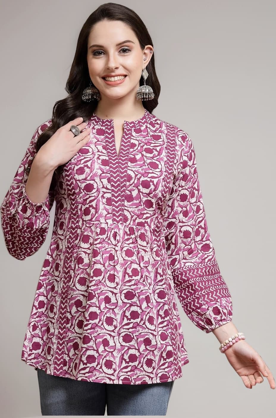 Stylum Women's Floral Printed Cotton Top