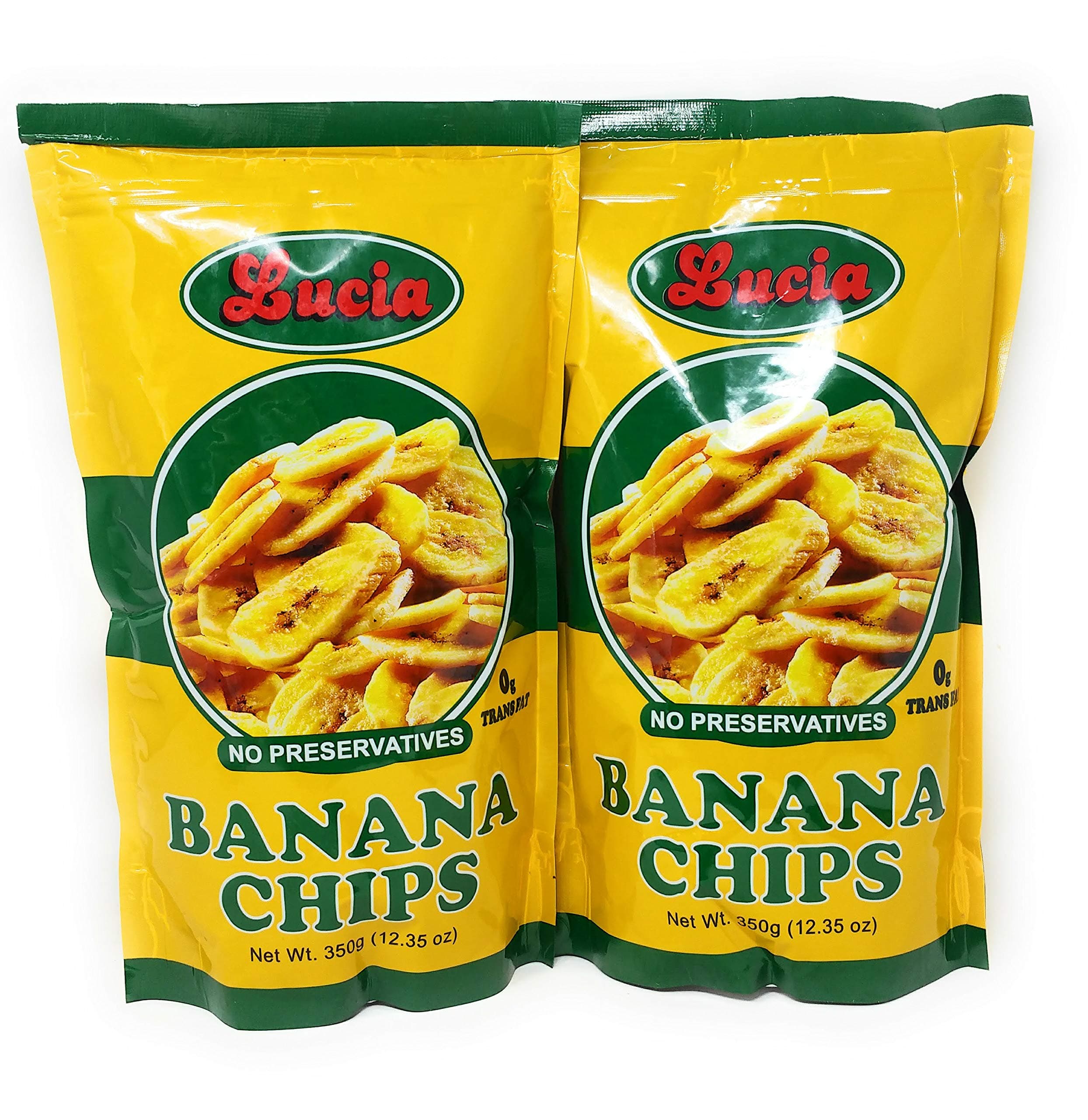 Lucia Banana Chips 350g, 2 Pack