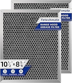 97007696 41F Grease Filter fit for B-roan Nu-tone Range Hood 8-3/4" x 10-1/2" Aluminum Mesh Charcoal Filter Compatible with Most Brand Stove Vents -2 PACKS
