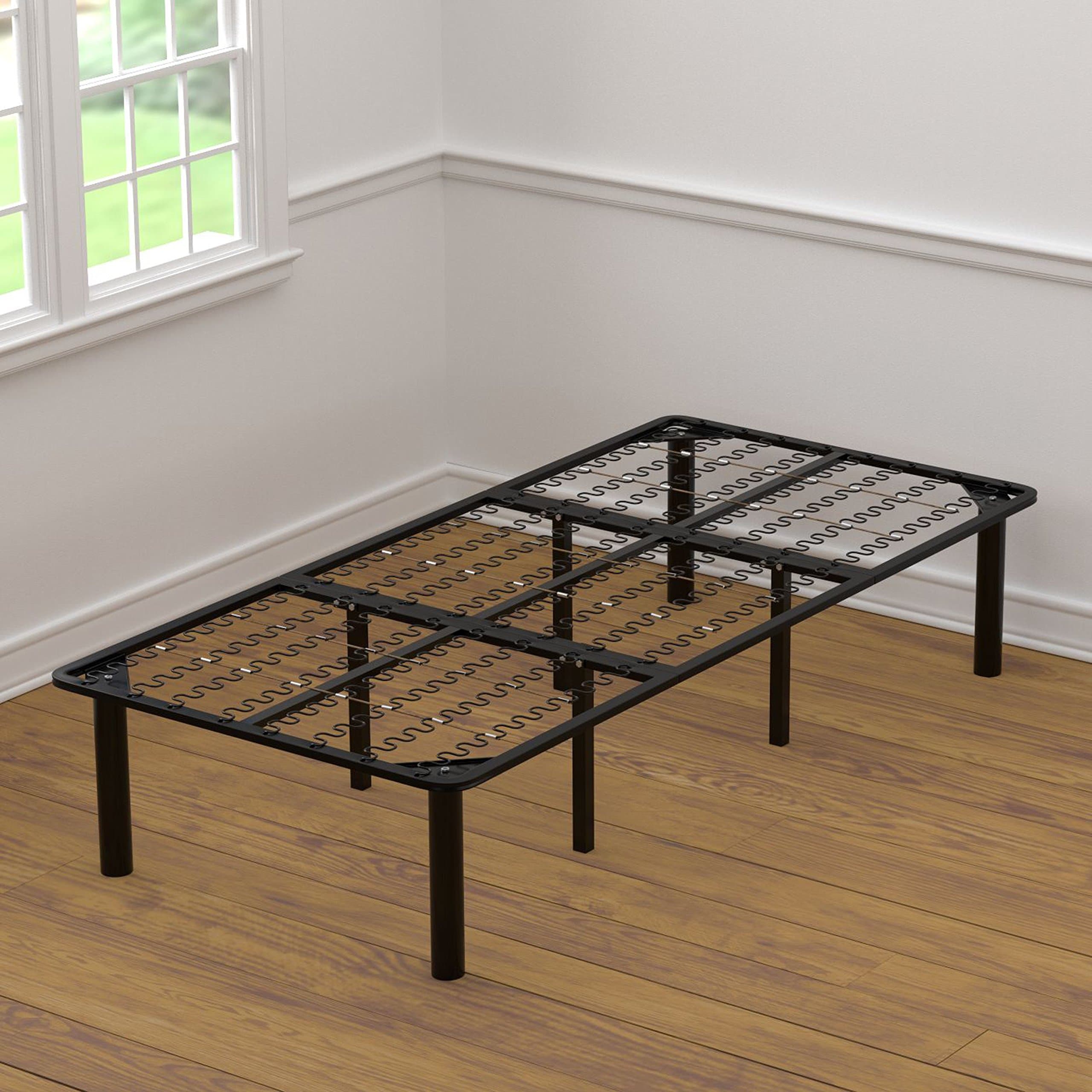 2-in-1 Bed Frame and Box Spring Combination, Extra Long Twin