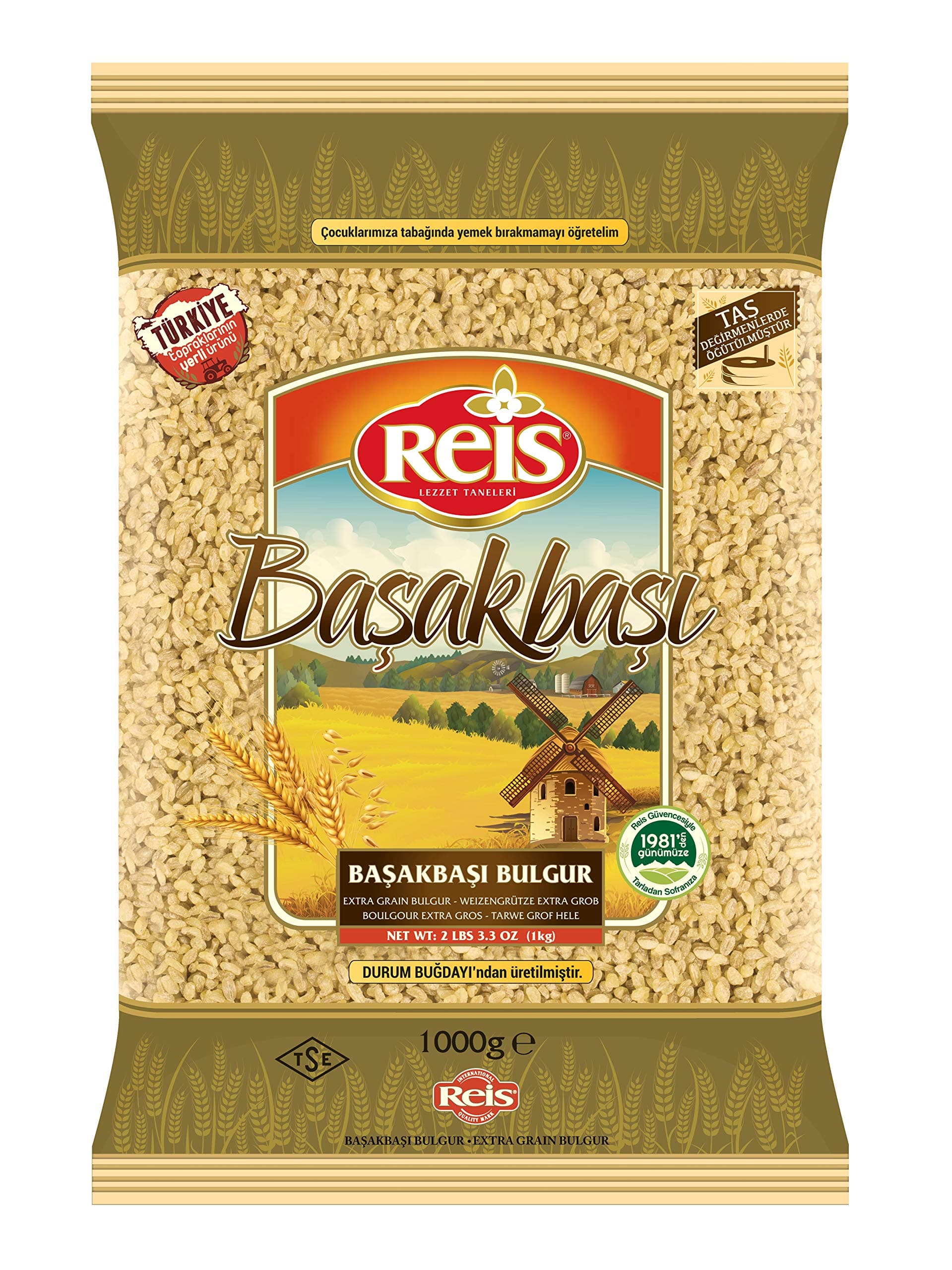 Reis Turkish Extra Grain Bulgur 2 Pieces (1000g)